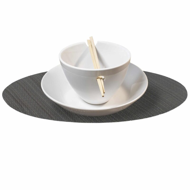 Placemat Zwart Met Onderzetter Krumble HomeLiving Nl