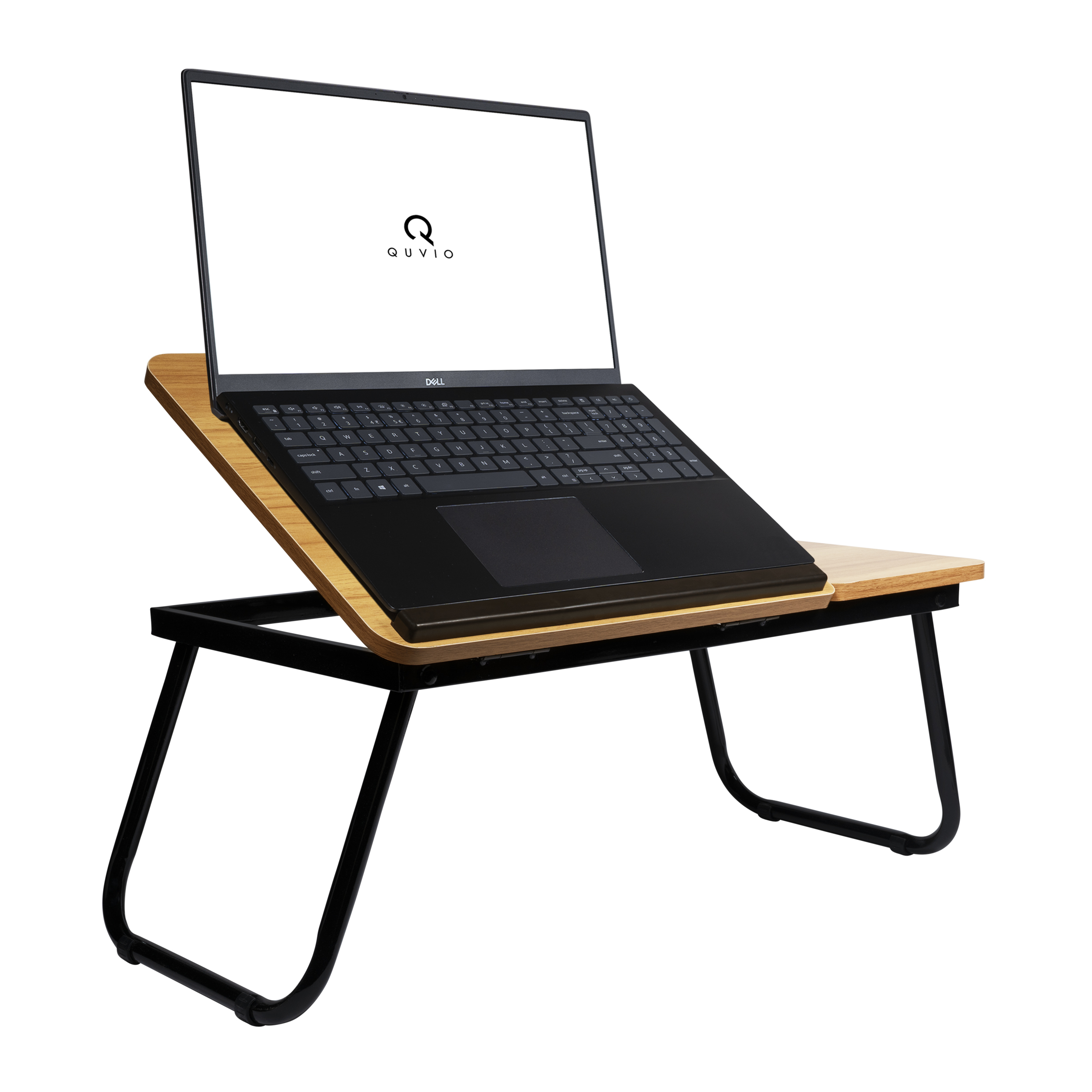 bedtafel laptop met bekerhouder houtlook