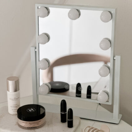 make-up spiegel wit