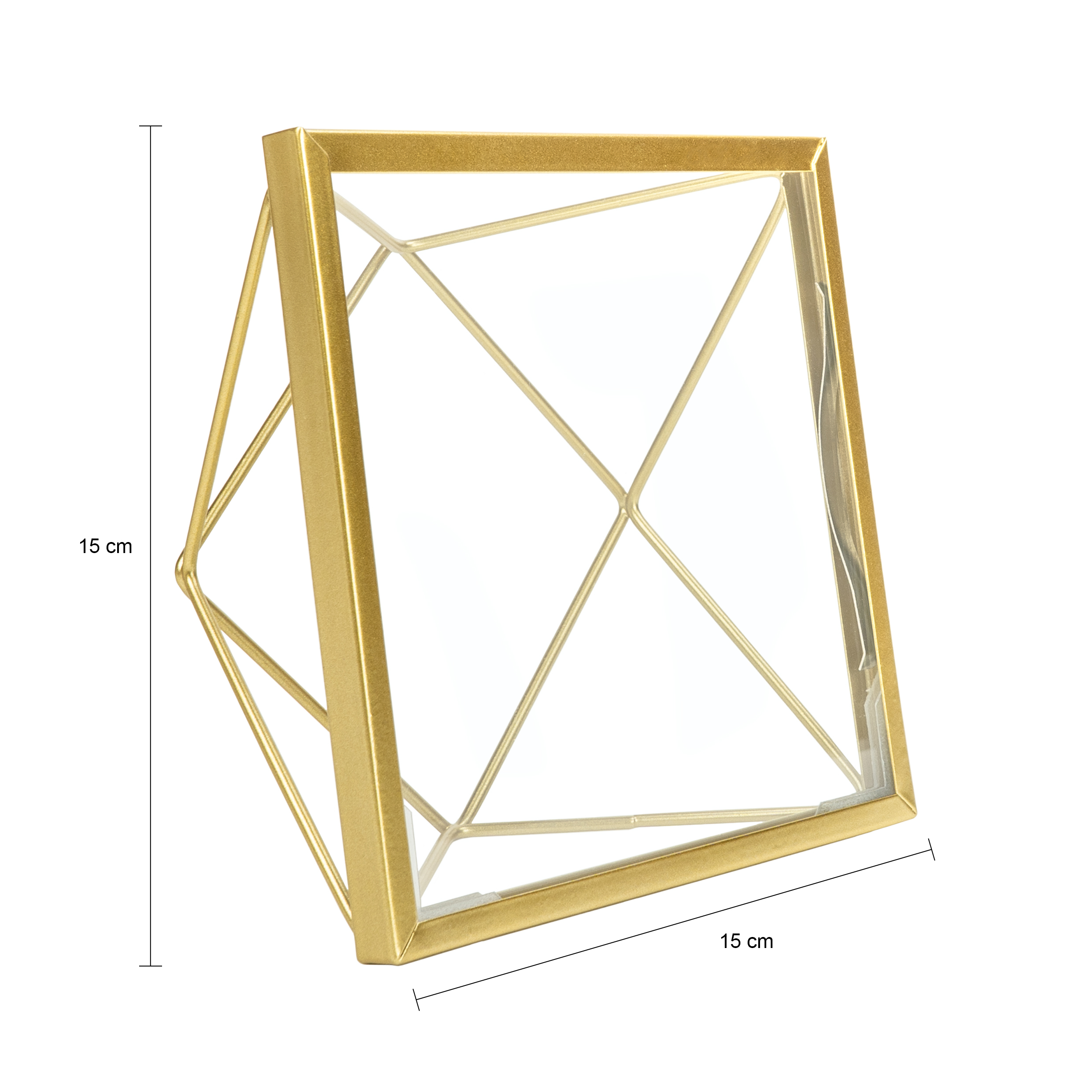 Gouden fotolijst hexagon