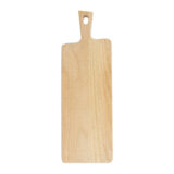 plank van hout voor het serveren van brood