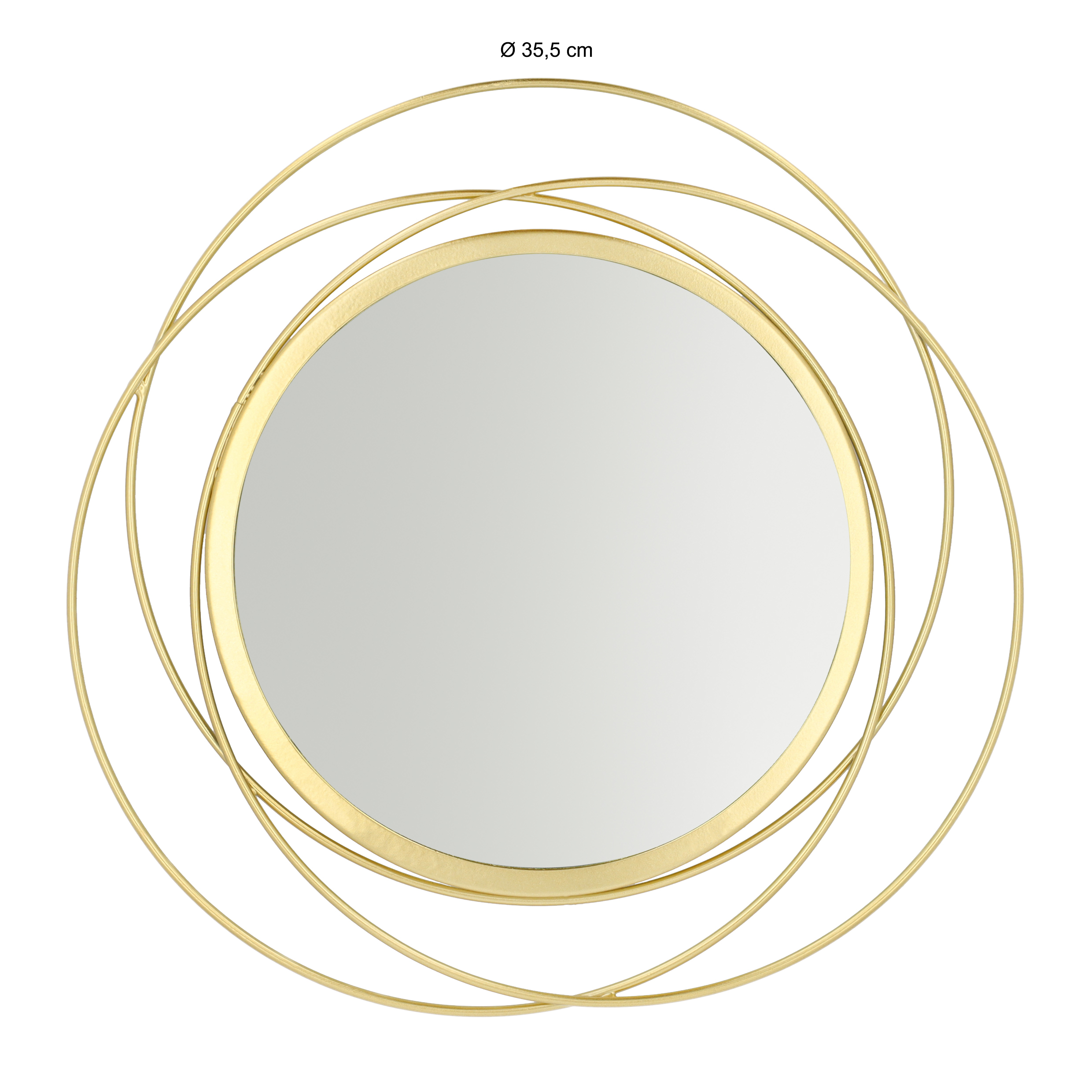 Roux verkopen Authenticatie Spiegel rond van goud van 35,5 cm | QUVIO | HomeLiving