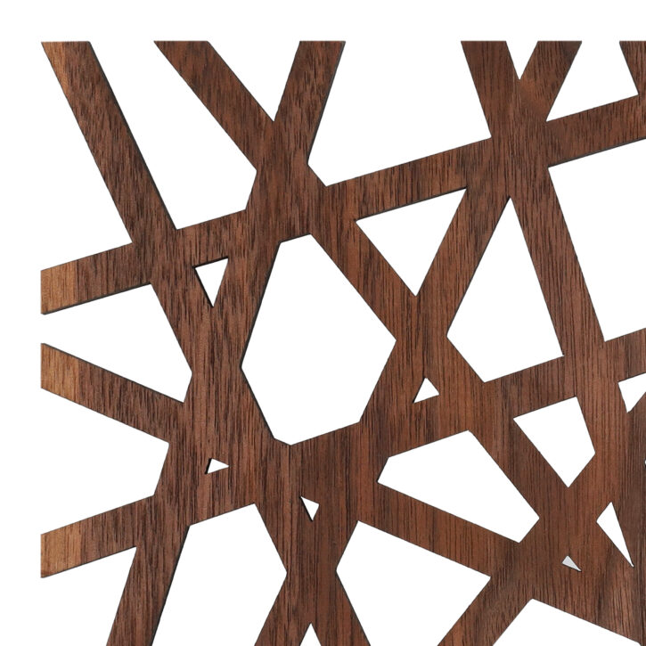 houten onderzetter bruin vierkant