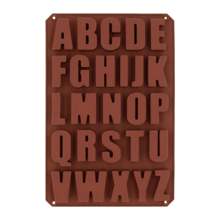 Siliconen bakvorm letters