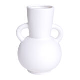 Vaas met handvatten - Keramiek - Wit