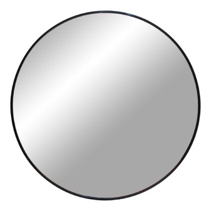 ronde spiegel, grote ronde spiegel, spiegel, Zwart, rond, aluminium
