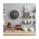 Modern Scandi Wall Clock | Minimalist Plywood MRC160DPLY40 - Style Shot