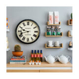 Black Station Wall Clock - Roman Numeral - Classic Large - Newgate Battersby CLJ71K (home accessories) 1 copy