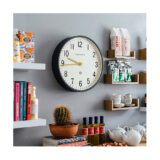 Large Grey Wall Clock - Mid-Century Modern - Newgate Mr Edwards PUT371BGY (homeware) 1 copy