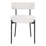 witte eetkamerstoelen, set van 2 stoelen, stoelen, Eetkamer stoel, eetkamerstoelen, eetkamerstoel bouclé, eetstoel,