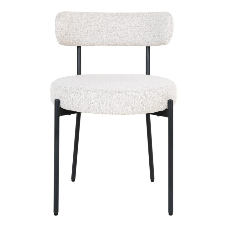 witte eetkamerstoelen, set van 2 stoelen, stoelen, Eetkamer stoel, eetkamerstoelen, eetkamerstoel bouclé, eetstoel,