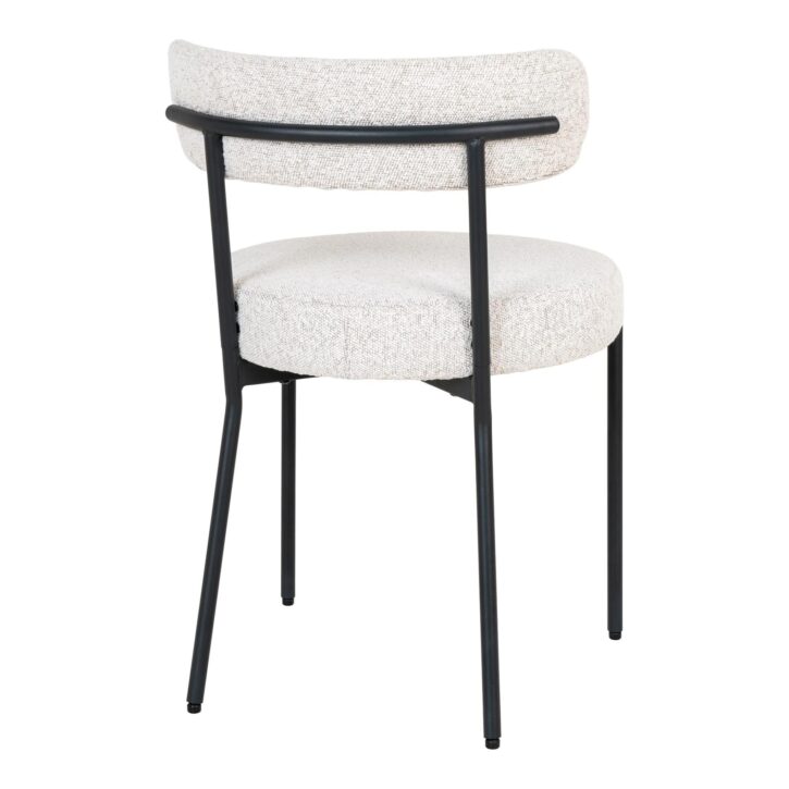 witte eetkamerstoelen, set van 2 stoelen, stoelen, Eetkamer stoel, eetkamerstoelen, eetkamerstoel bouclé, eetstoel,