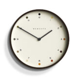 Modern Dark Plwood Wall Clock - Dot Dial - Newgate Mr Clarke MRC161DPLY40