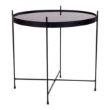 zwarte salontafel, ronde salontafel, salontafel, salontafels, salontafel rond, salontafel staal, tafel,