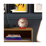 Railway M Mantel Clock | Red | Style Shot 1