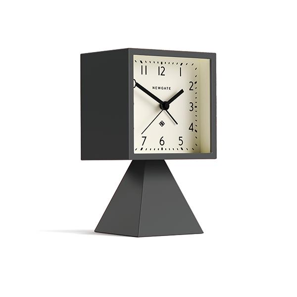 Brain | Mid-Century Retro Alarm/Desk Clock | Matt Blizzard Grey | Skew