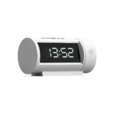 Digital Pil Alarm Clock | White with Black LCD Display - Skew