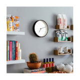 Small Minimalist Wall Clock - Modern Dark Plywood - Newgate Mr Clarke MRC160DPLY28 (homeware) 1 copy