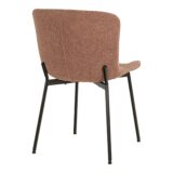 Bouclé eetkamerstoelen, set van 2 stoelen, eetkamerstoel, stoelen, eetstoelen,