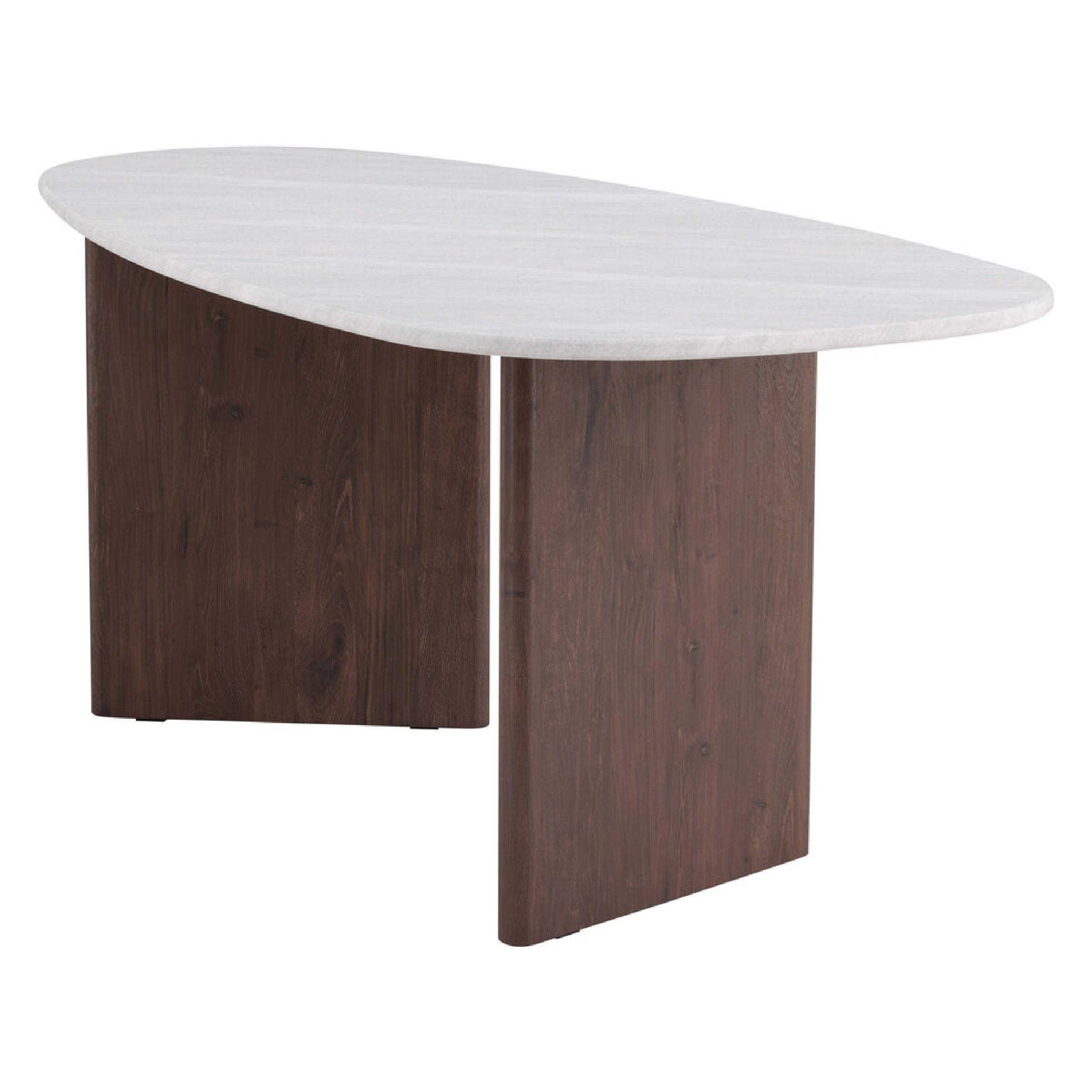 Scandinavische eettafel lichtgrijs betonlook afbeelding 3