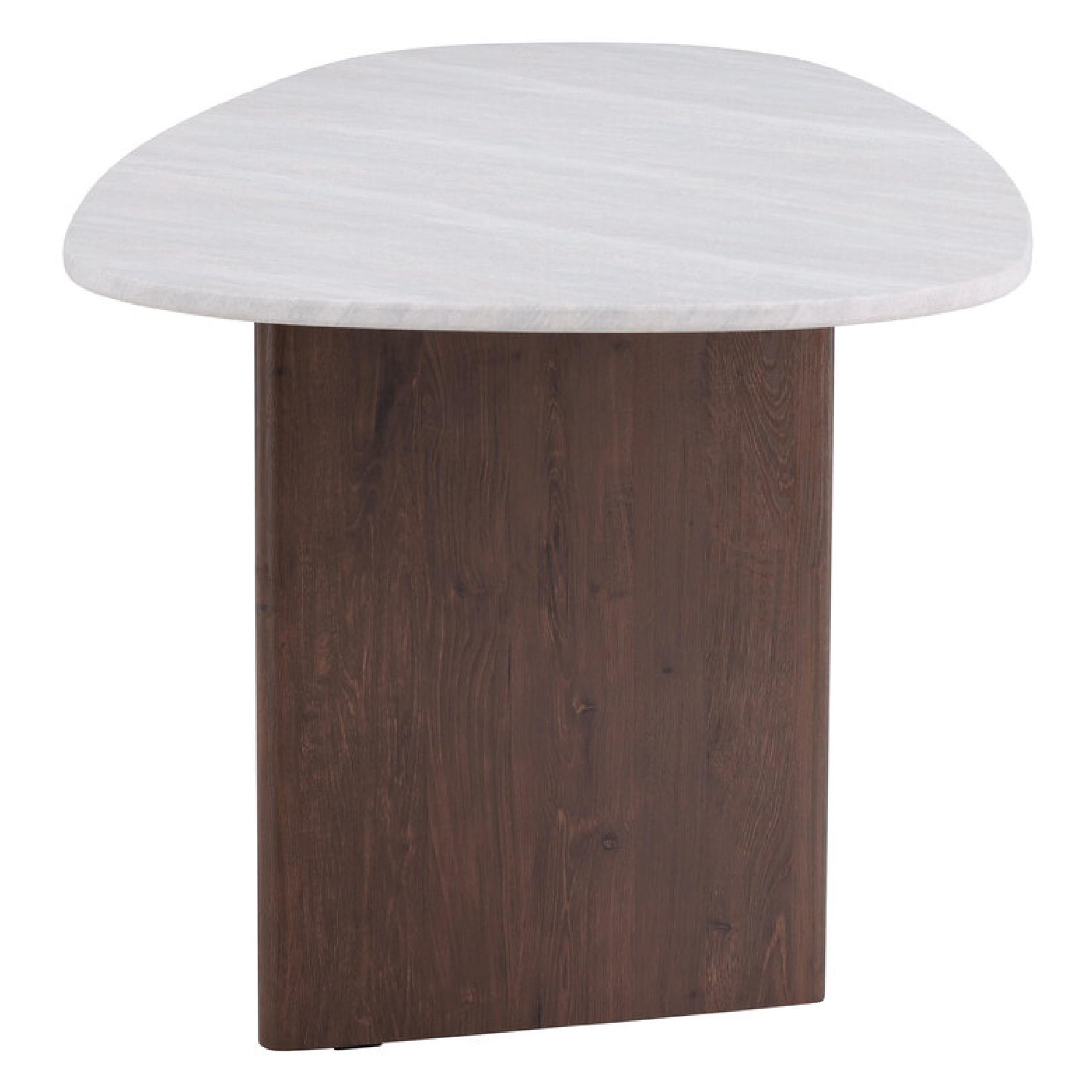 Scandinavische eettafel lichtgrijs betonlook afbeelding 4