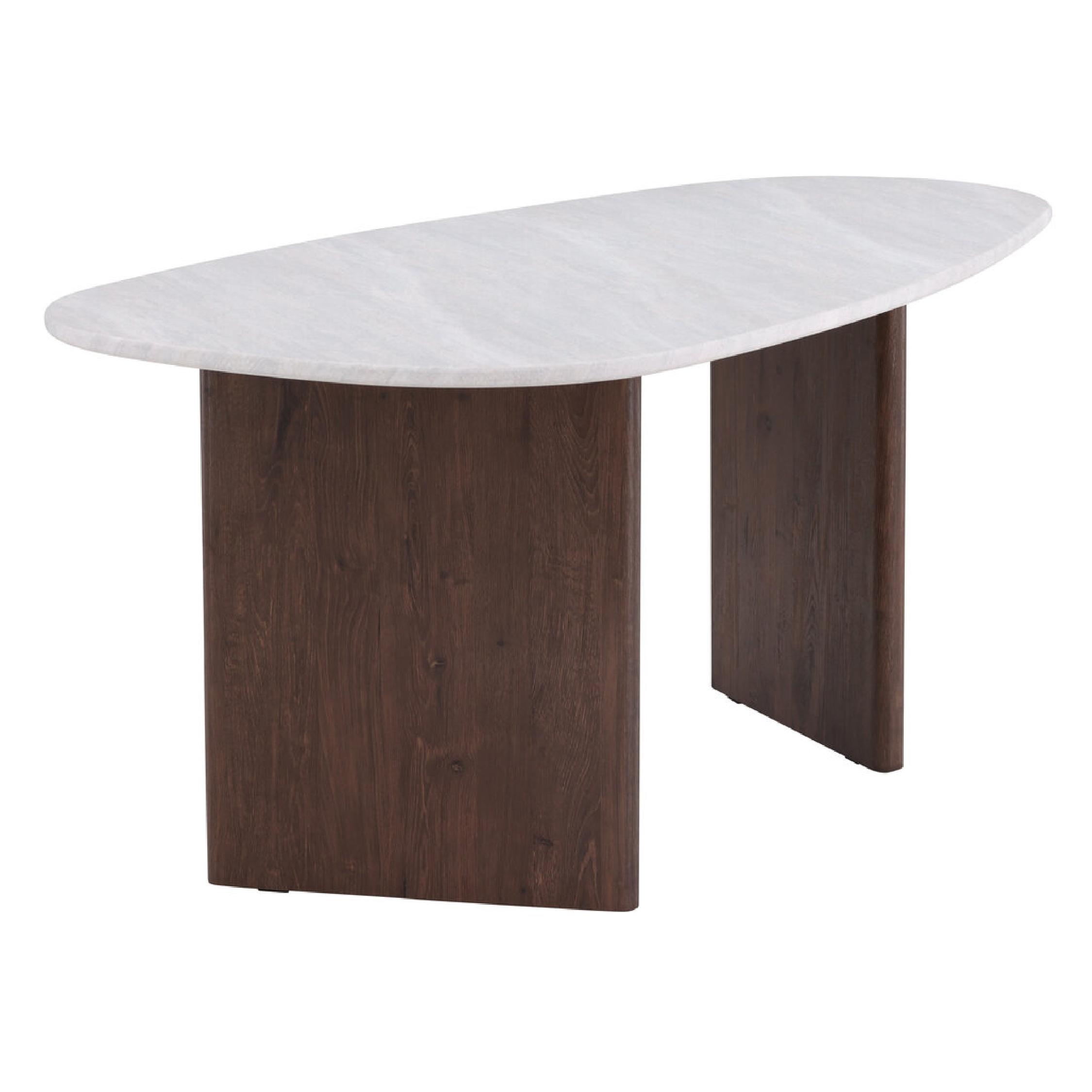 Scandinavische eettafel lichtgrijs betonlook afbeelding 5