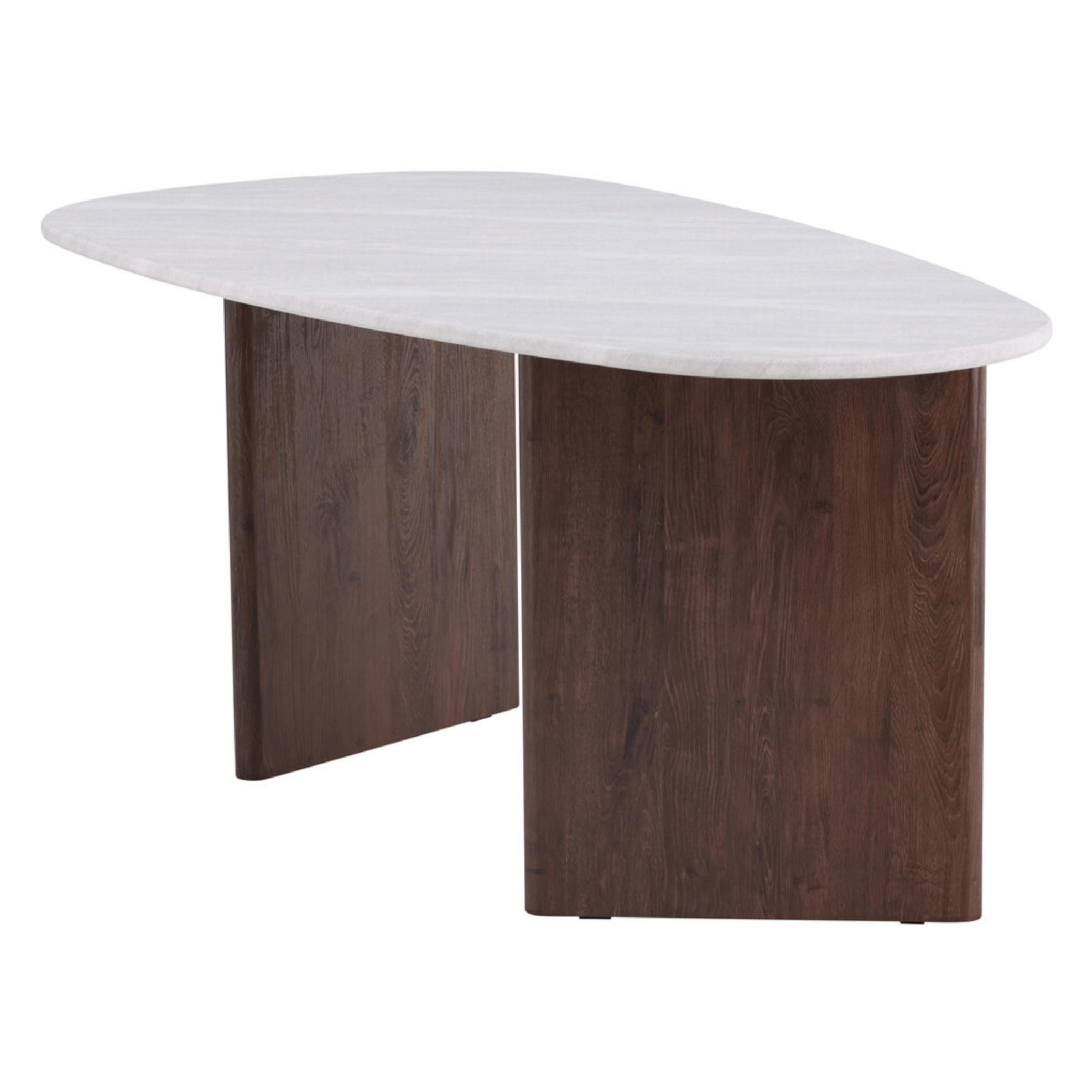 Scandinavische eettafel lichtgrijs betonlook afbeelding 9