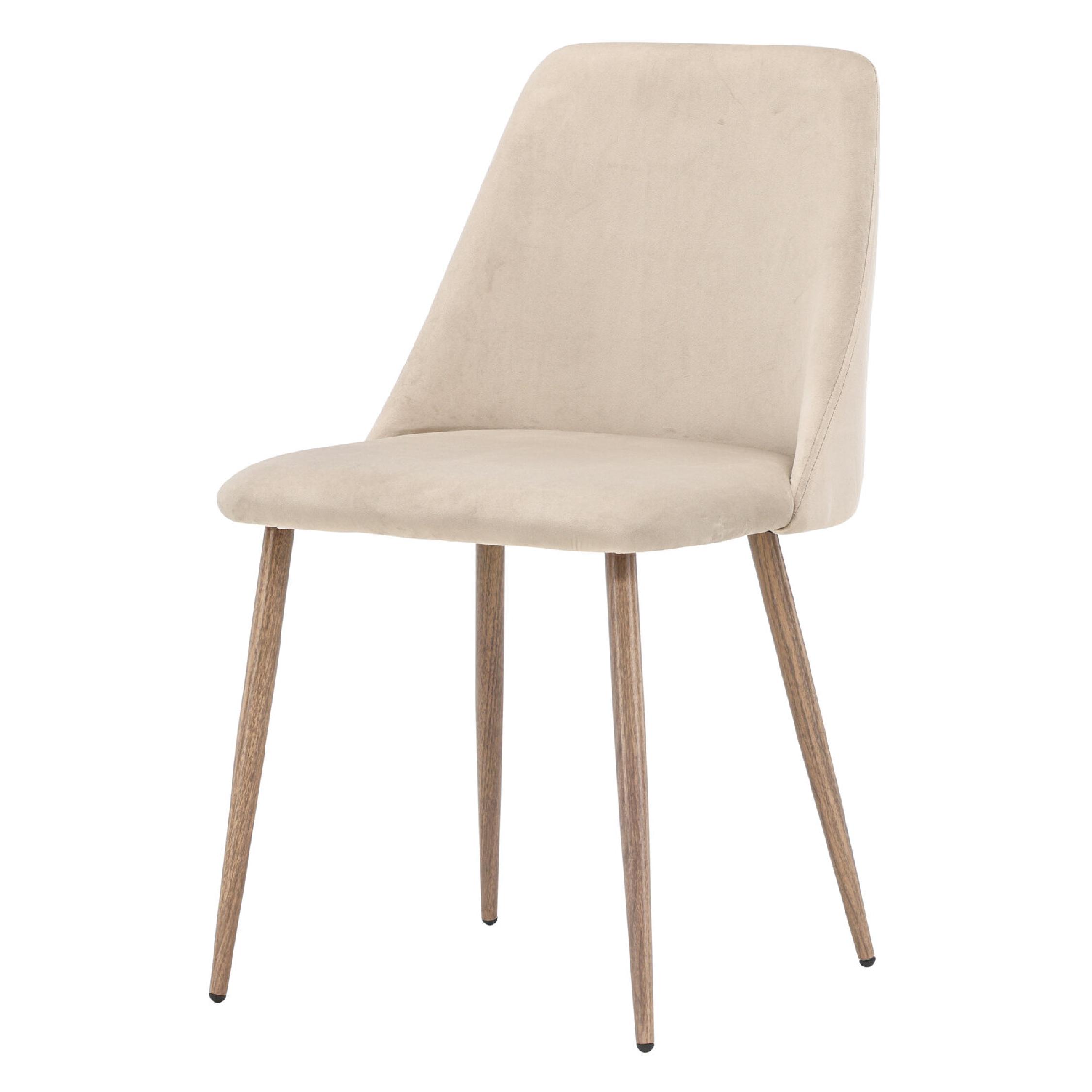 Uvia eetkamerstoelen donker walnoot mocca bruin afbeelding 2