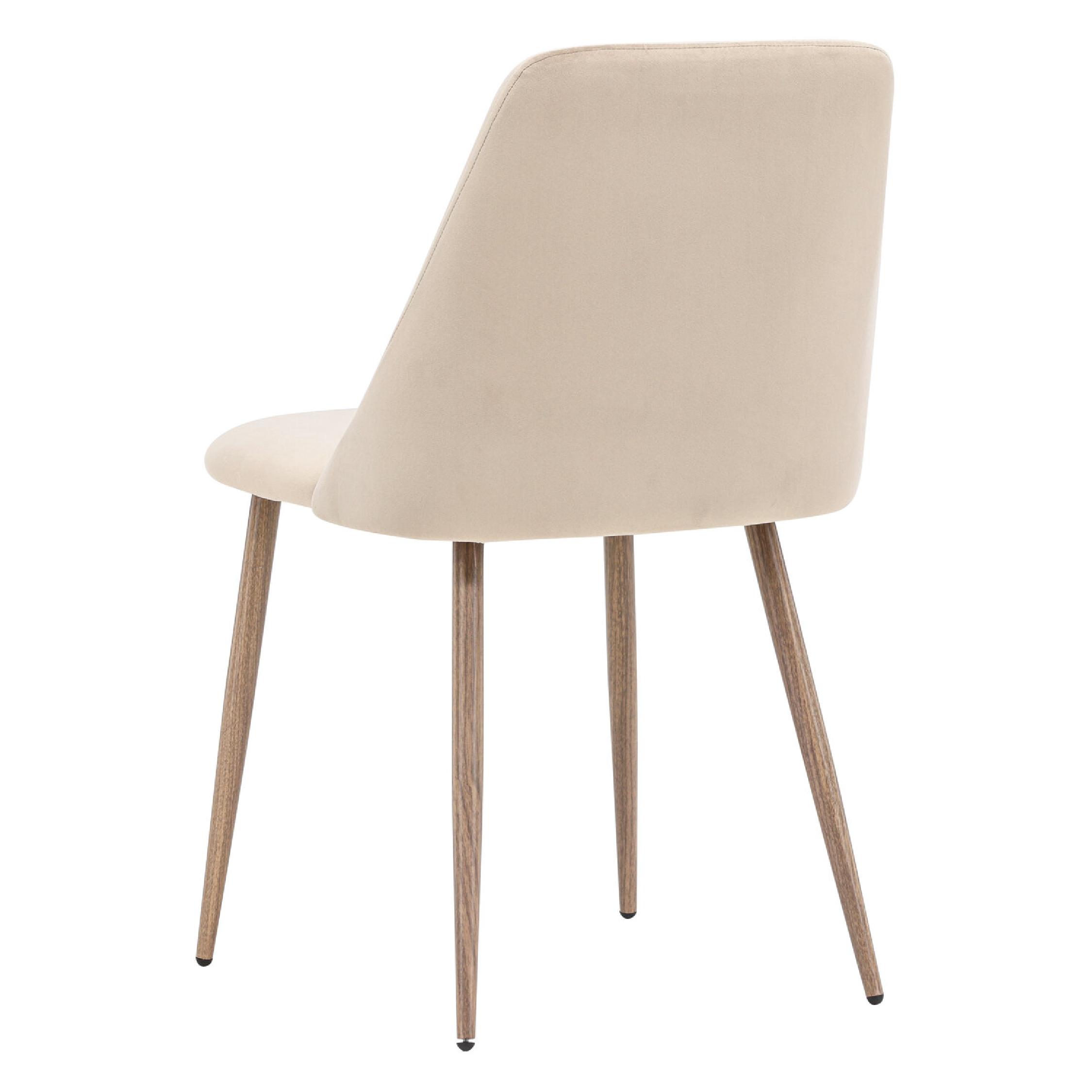 Uvia eetkamerstoelen donker walnoot mocca bruin afbeelding 6