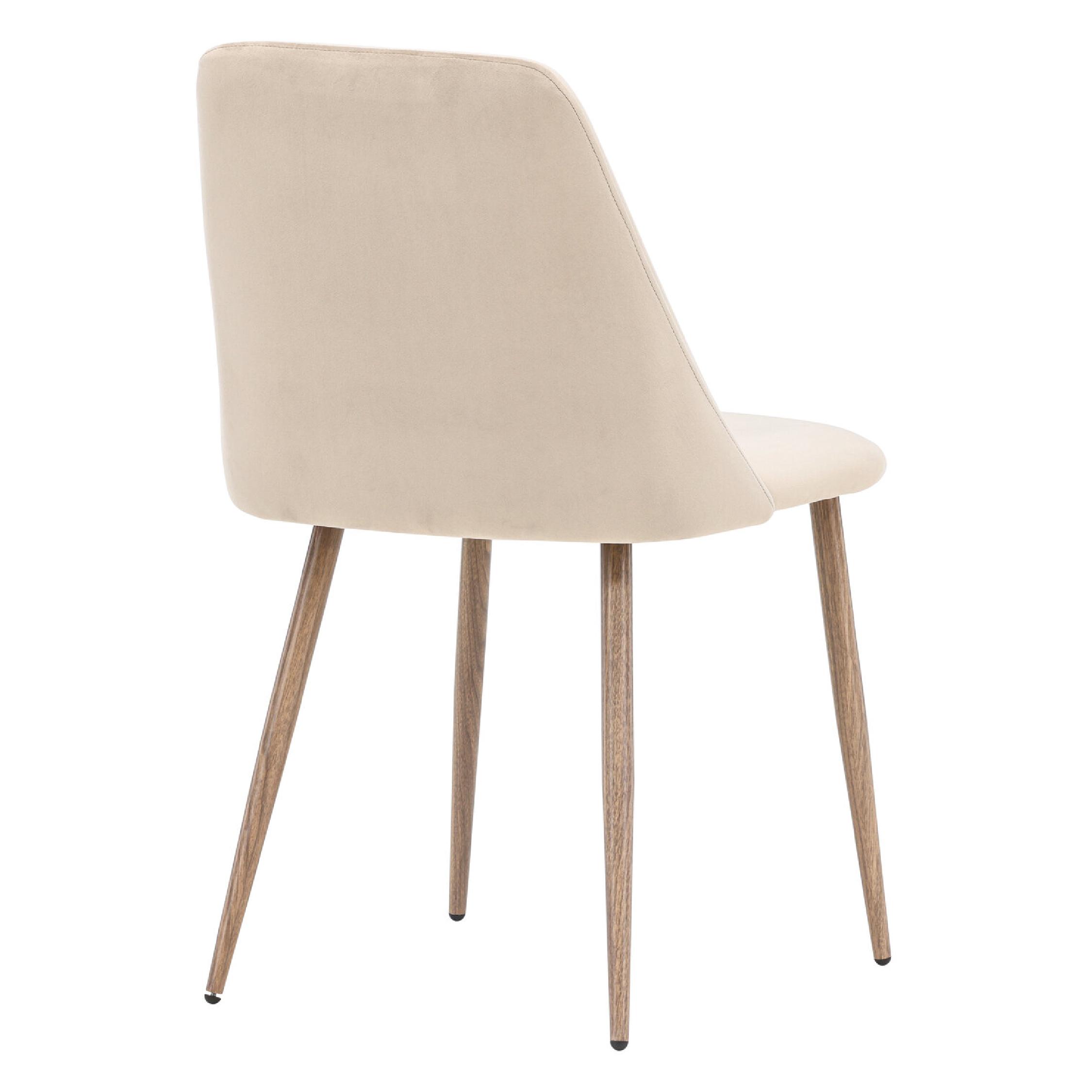 Uvia eetkamerstoelen donker walnoot mocca bruin afbeelding 8