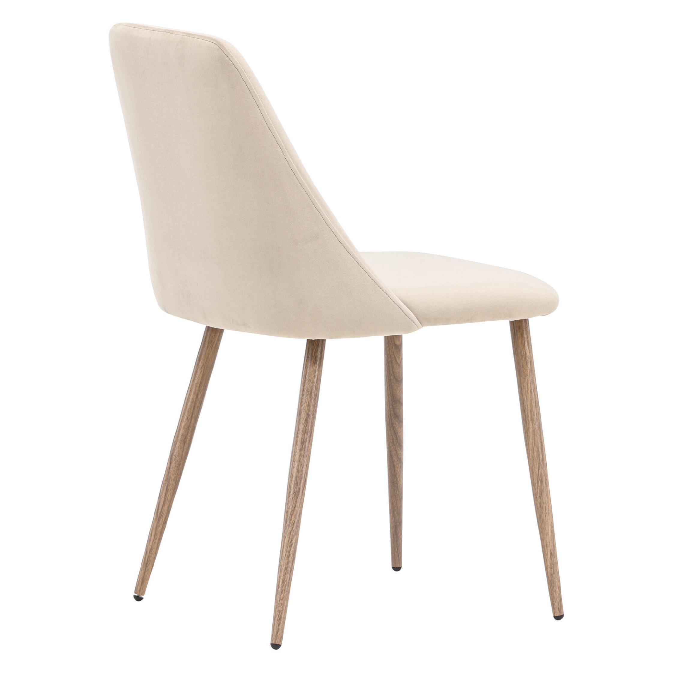 Uvia eetkamerstoelen donker walnoot mocca bruin afbeelding 9