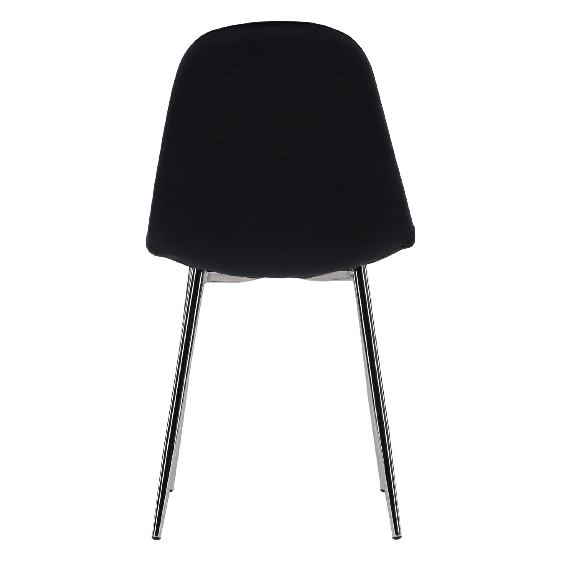 Yira eetkamerstoelen zwart fluweel afbeelding 7