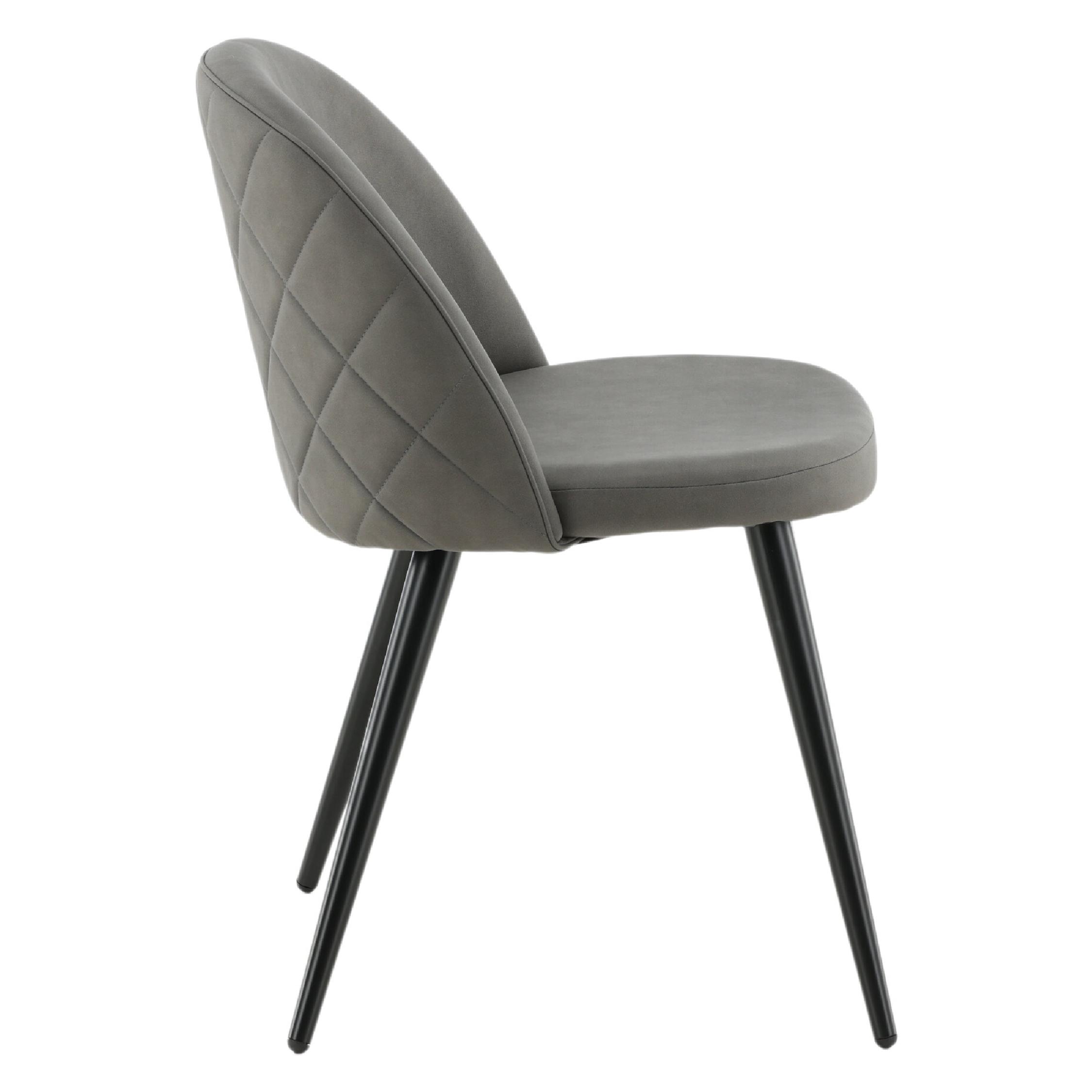 Luxe eetkamerstoelen zwart grijs afbeelding 10