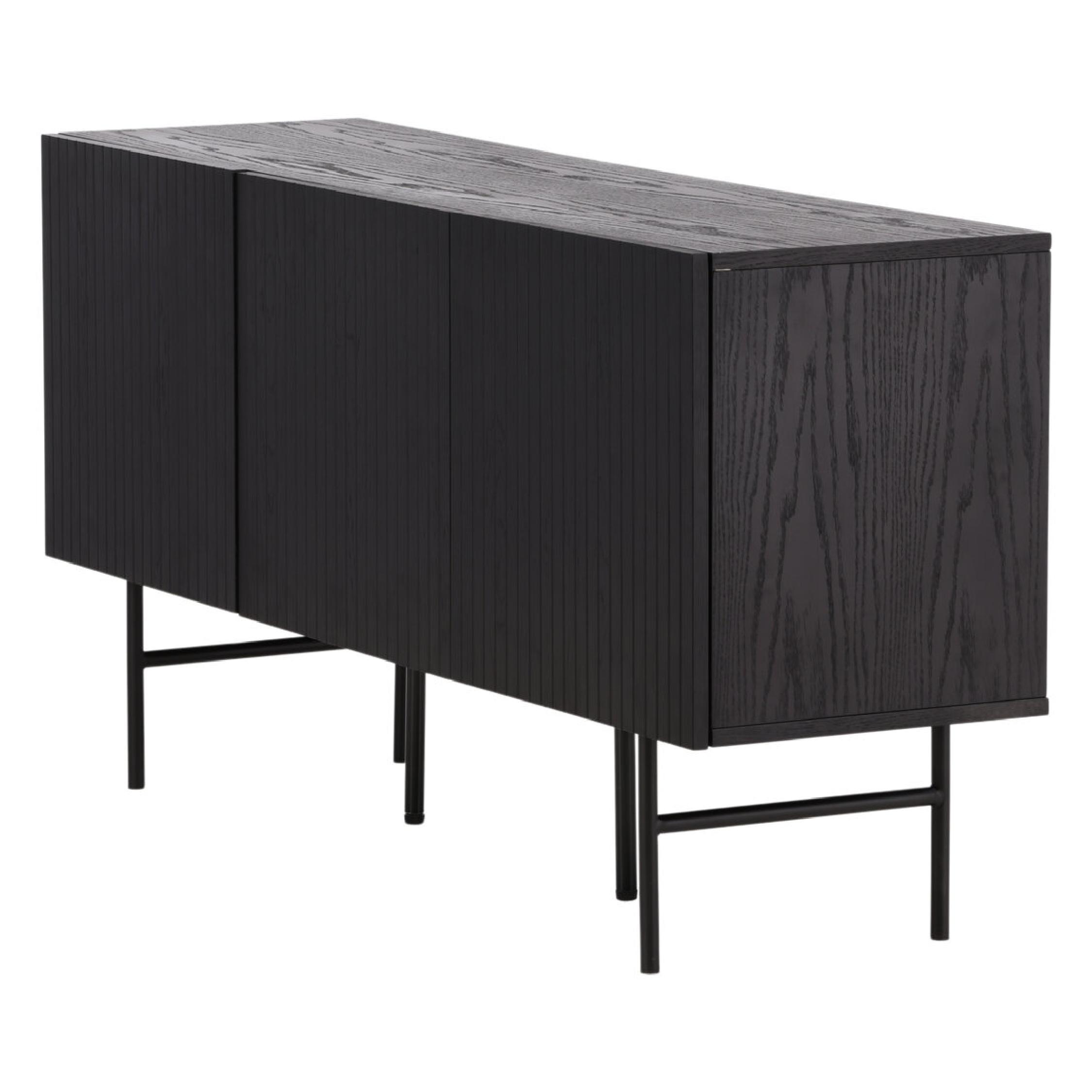 Daro Dressoir Scandinavisch Design Zwart Eikenfineer afbeelding 3