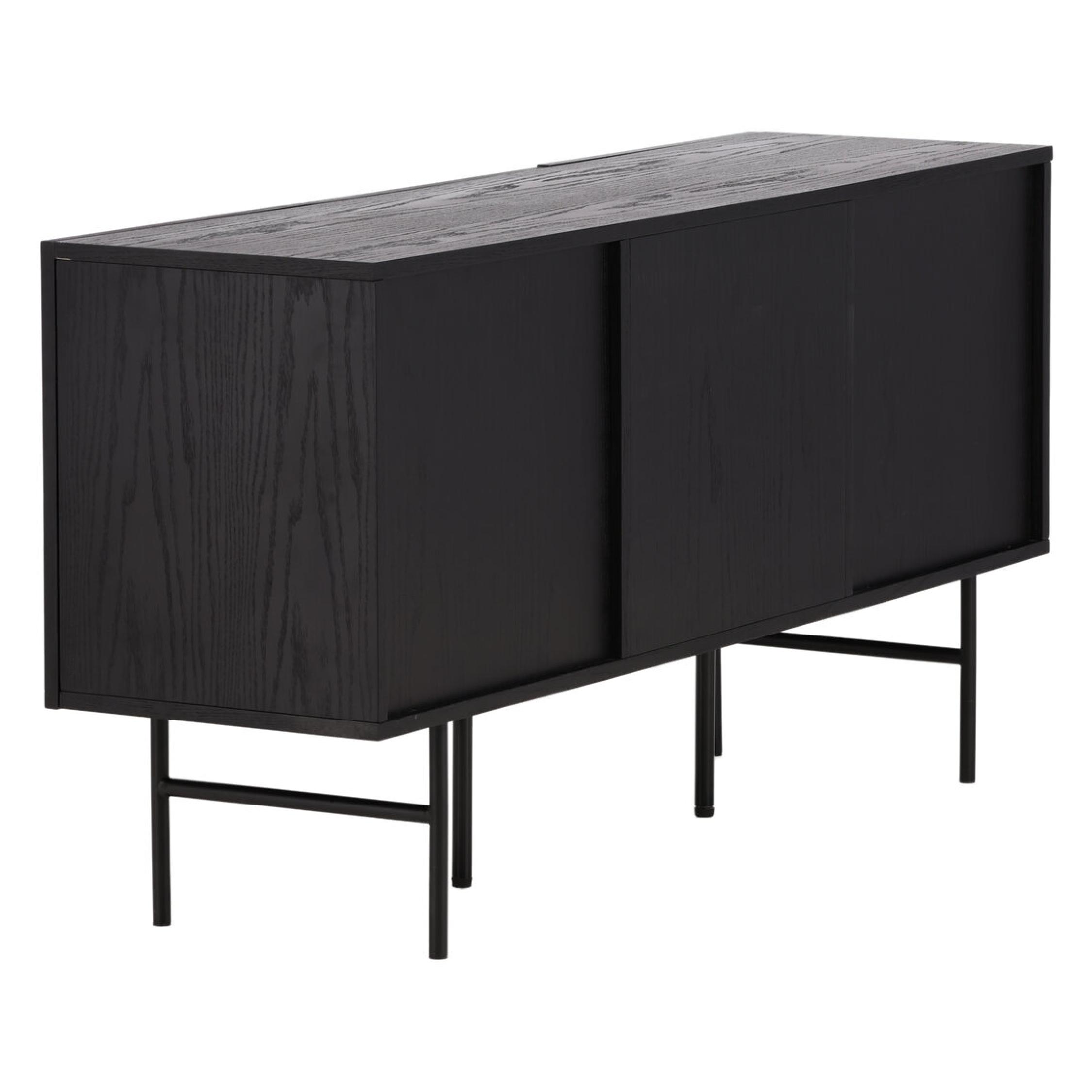 Daro Dressoir Scandinavisch Design Zwart Eikenfineer afbeelding 5