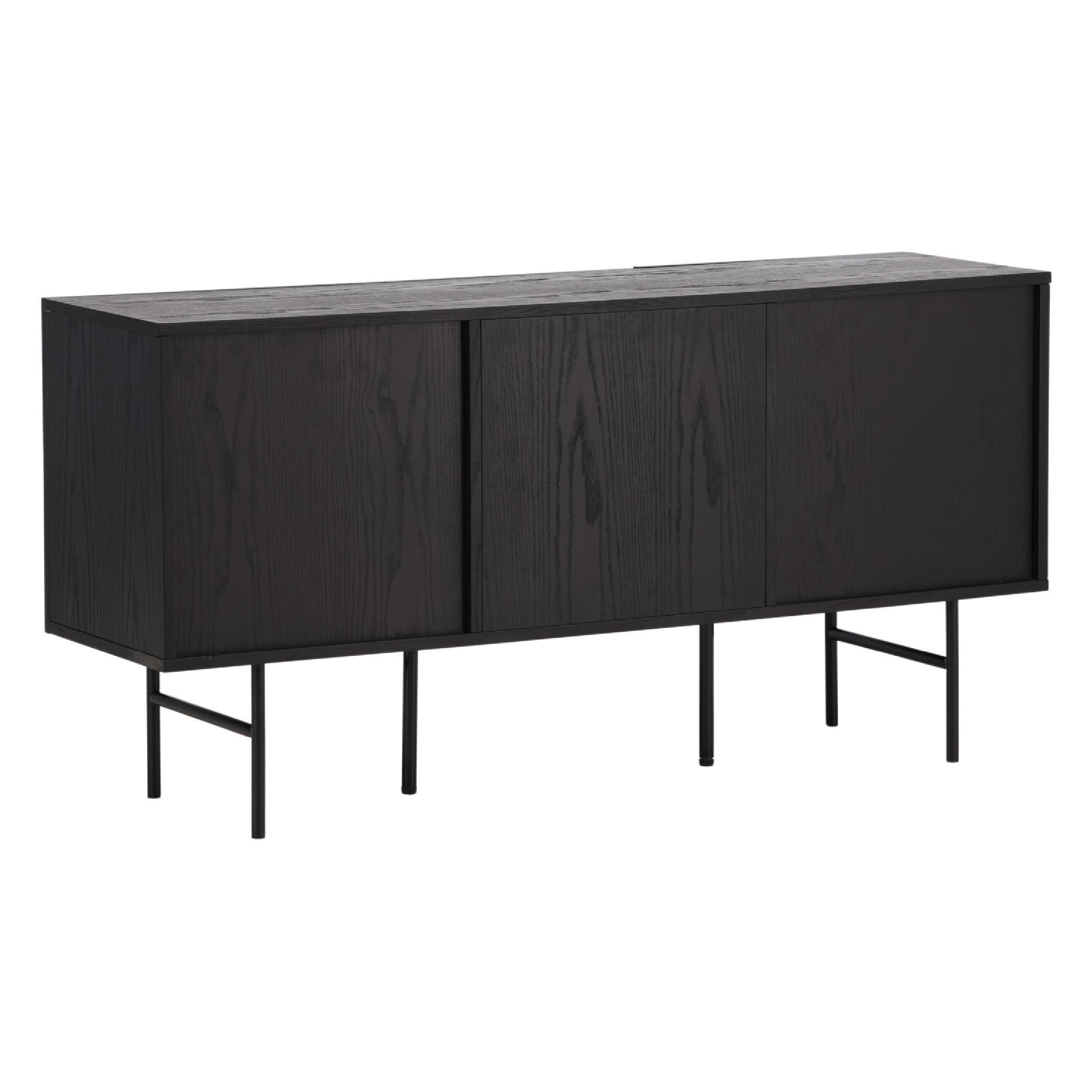 Daro Dressoir Scandinavisch Design Zwart Eikenfineer afbeelding 6