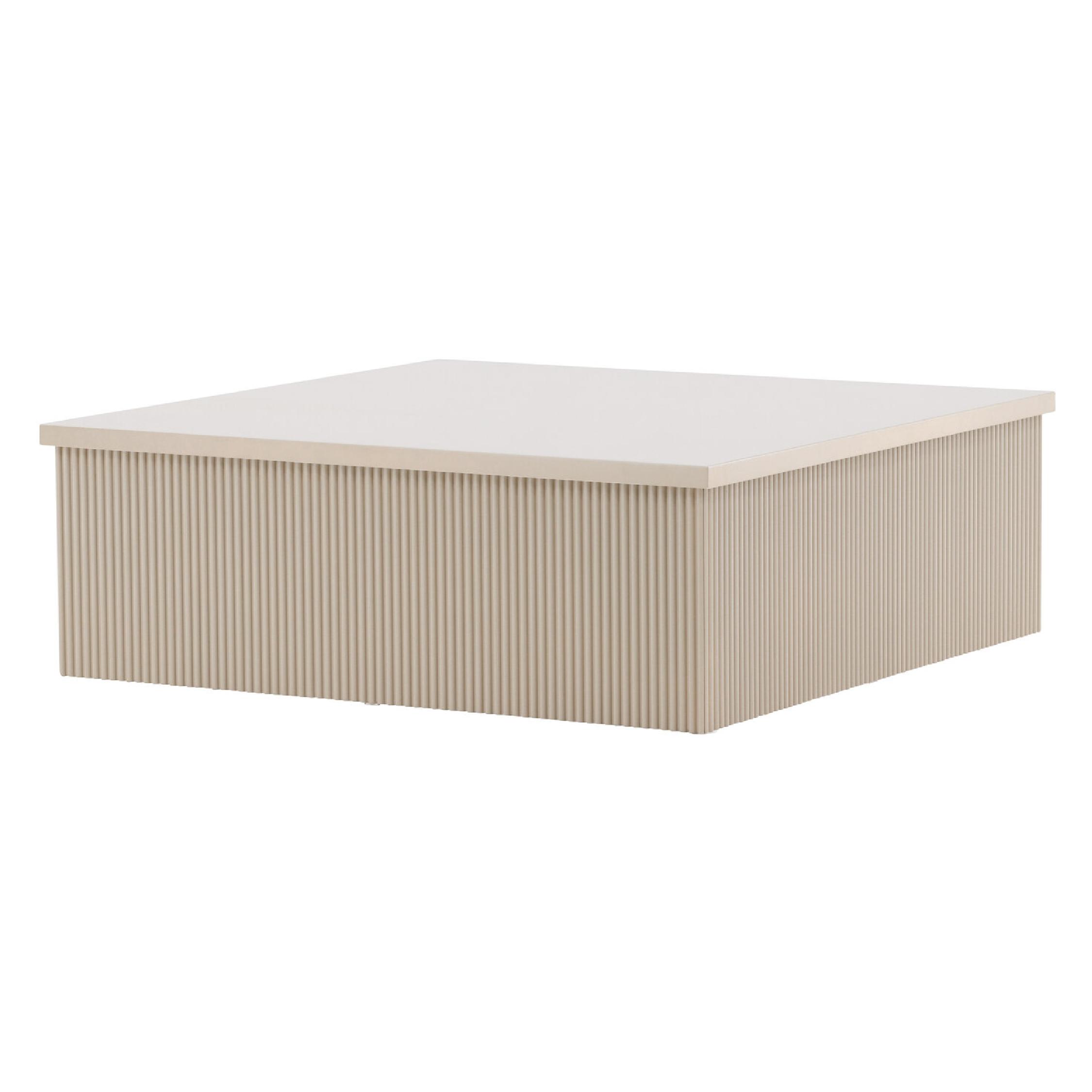 Luno Salontafel Moderne Elegantie Beige 90x90 cm afbeelding 11