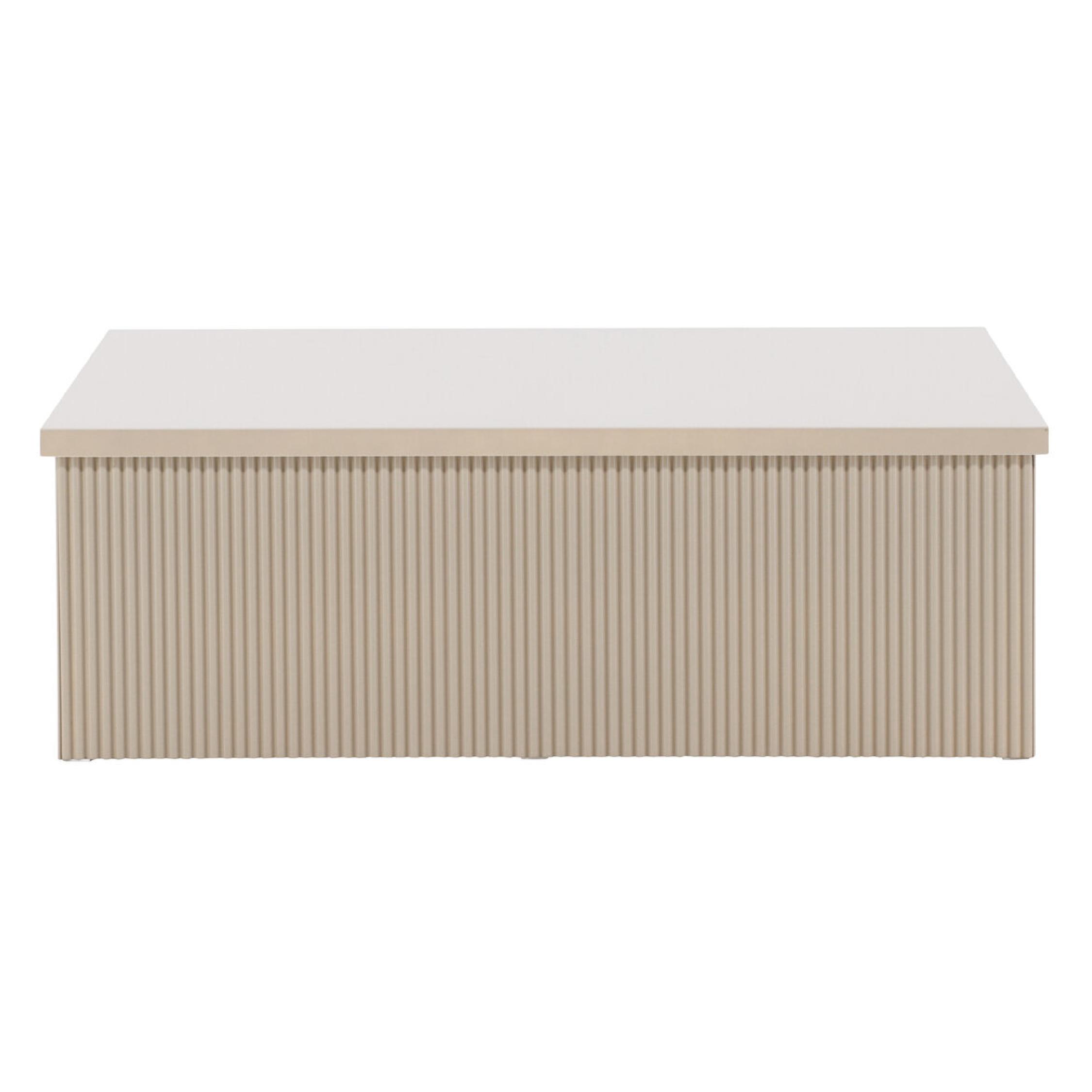 Luno Salontafel Moderne Elegantie Beige 90x90 cm afbeelding 1