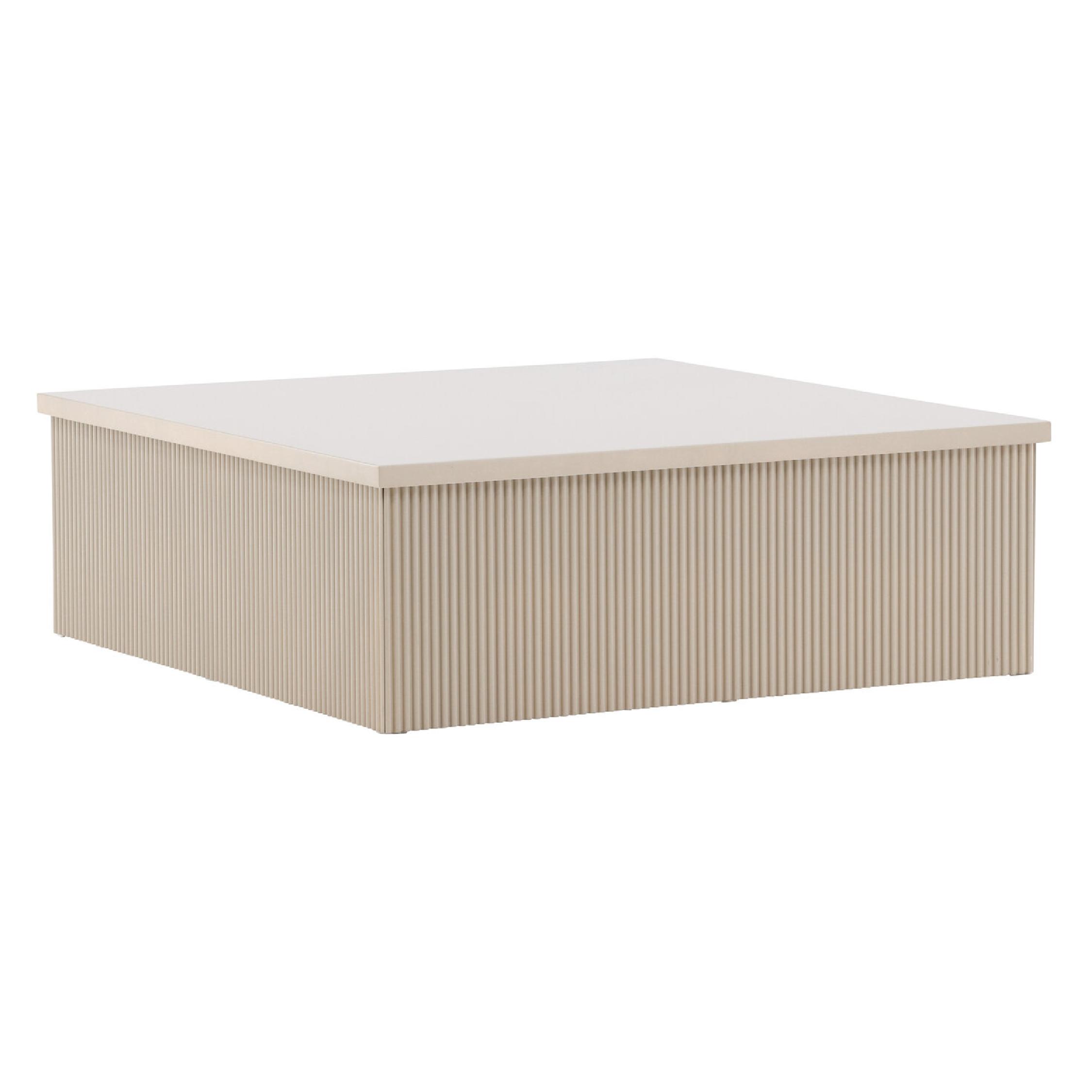 Luno Salontafel Moderne Elegantie Beige 90x90 cm afbeelding 3