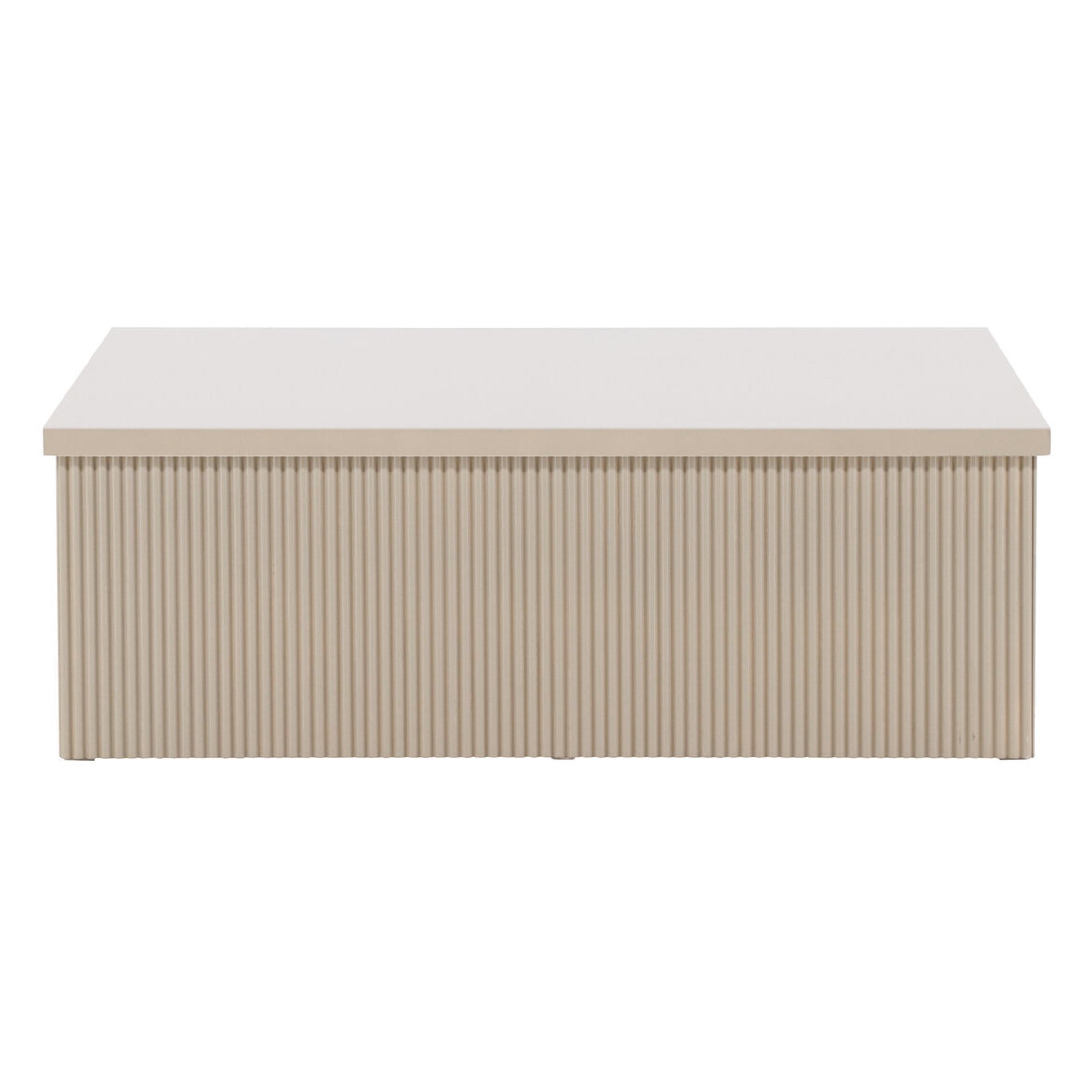 Luno Salontafel Moderne Elegantie Beige 90x90 cm afbeelding 4