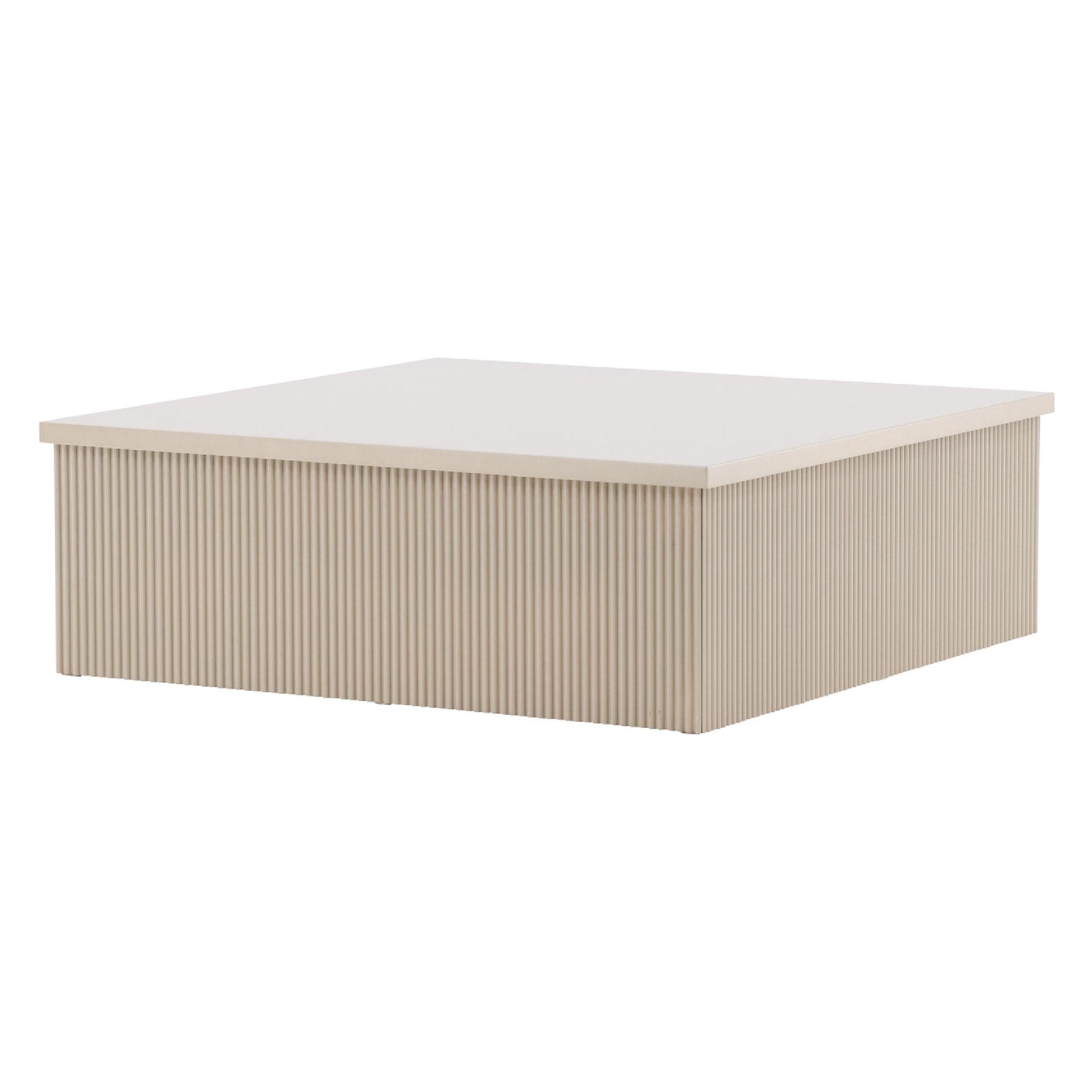 Luno Salontafel Moderne Elegantie Beige 90x90 cm afbeelding 5