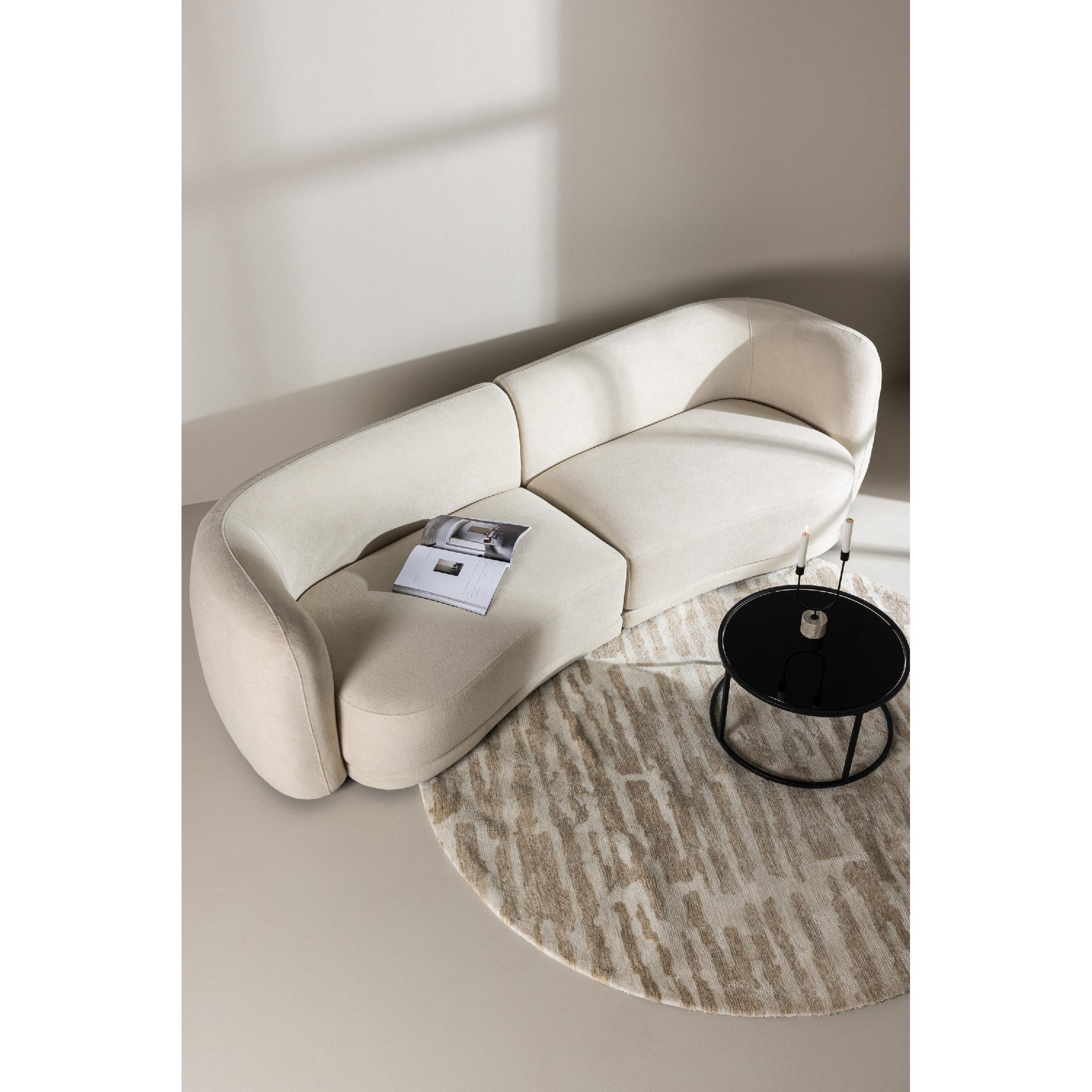 Yano 3-zitsbank beige zwart afbeelding 17