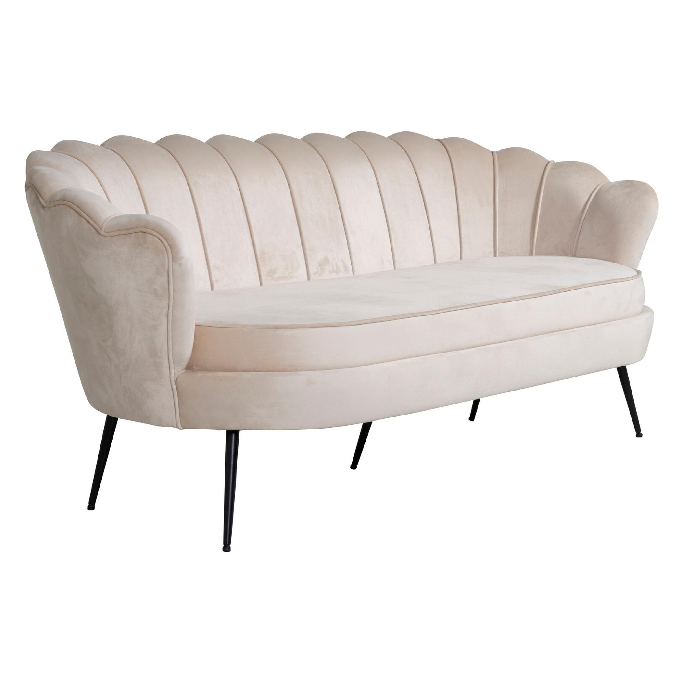 Piro Sofa Beige Fluweel afbeelding 3