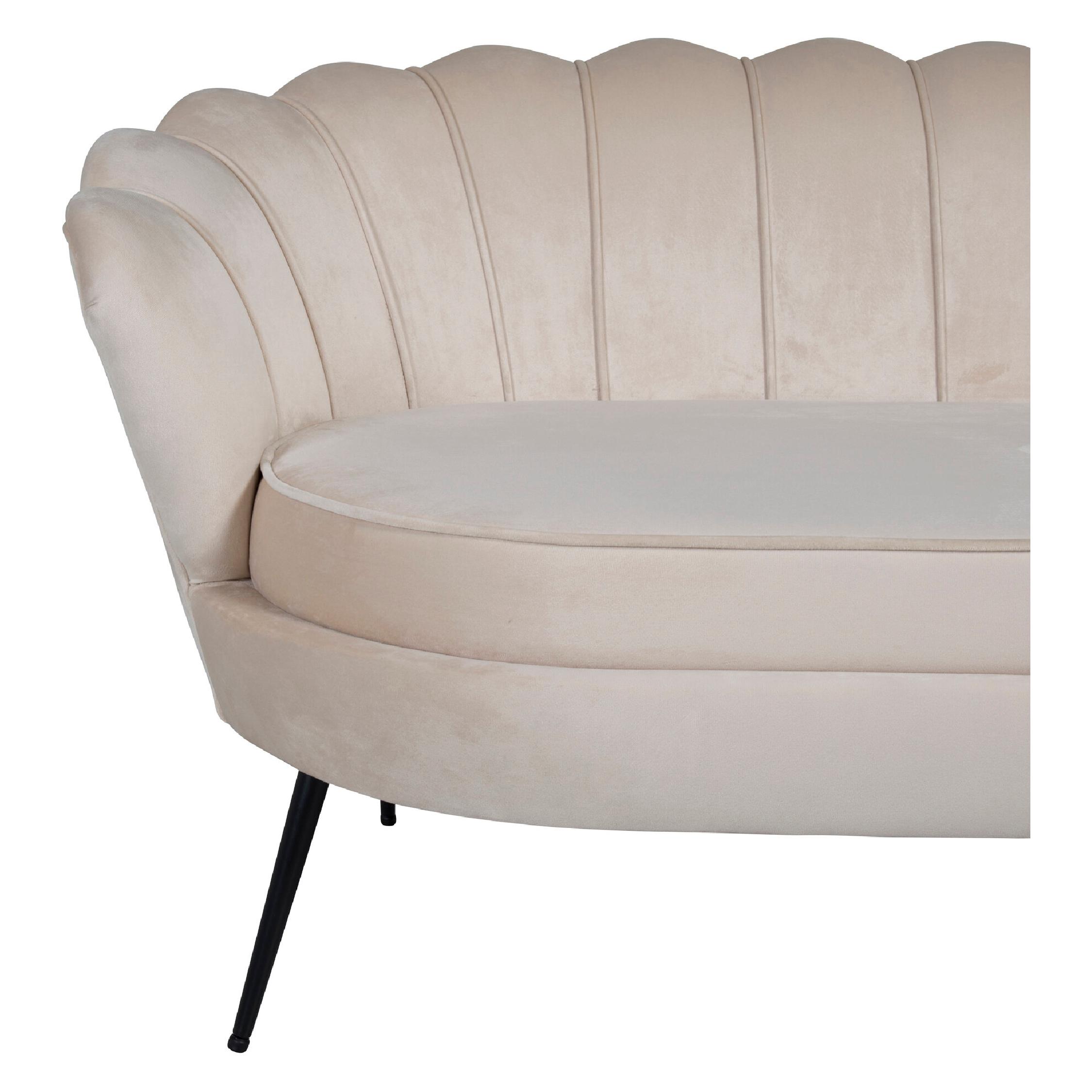 Piro Sofa Beige Fluweel afbeelding 5