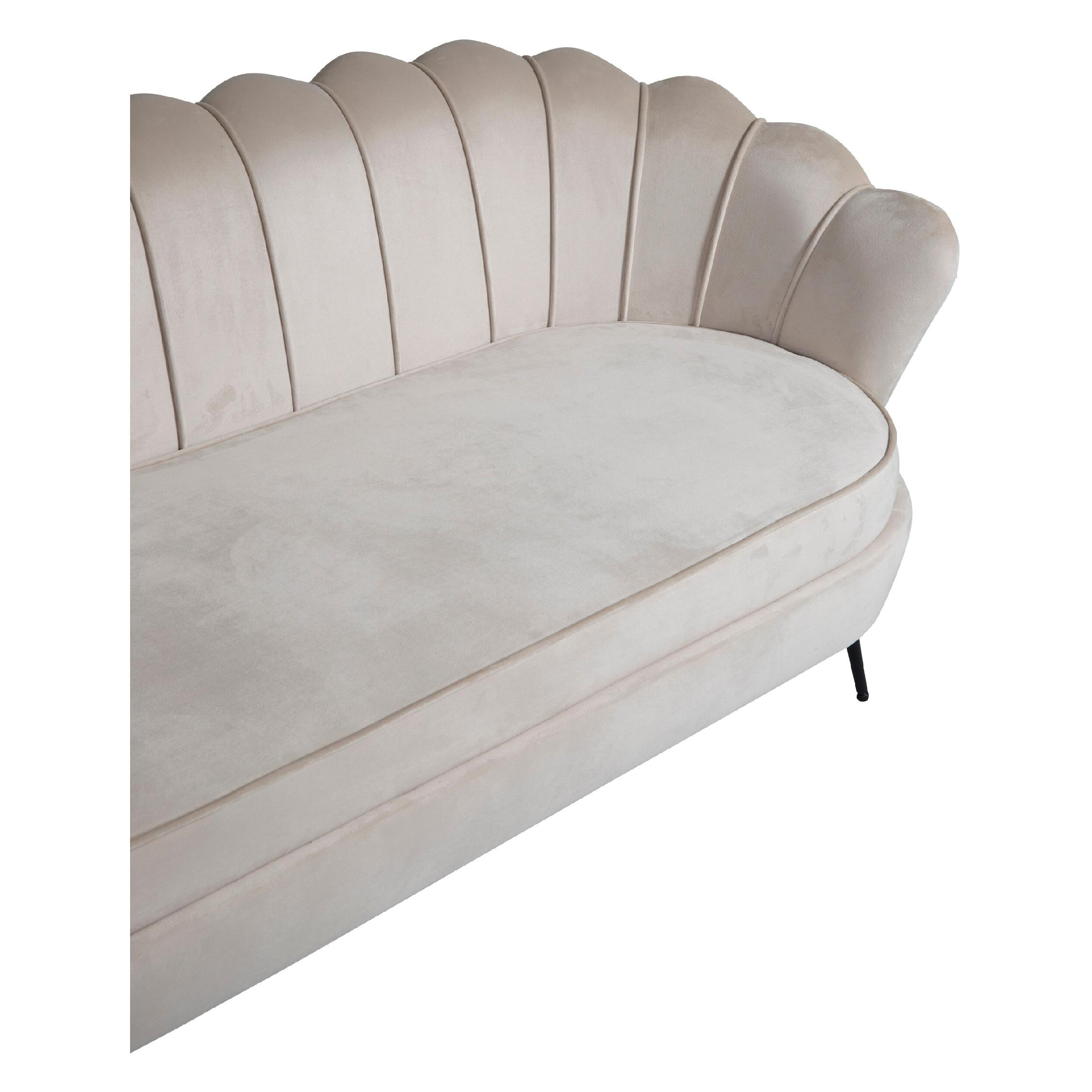 Piro Sofa Beige Fluweel afbeelding 6