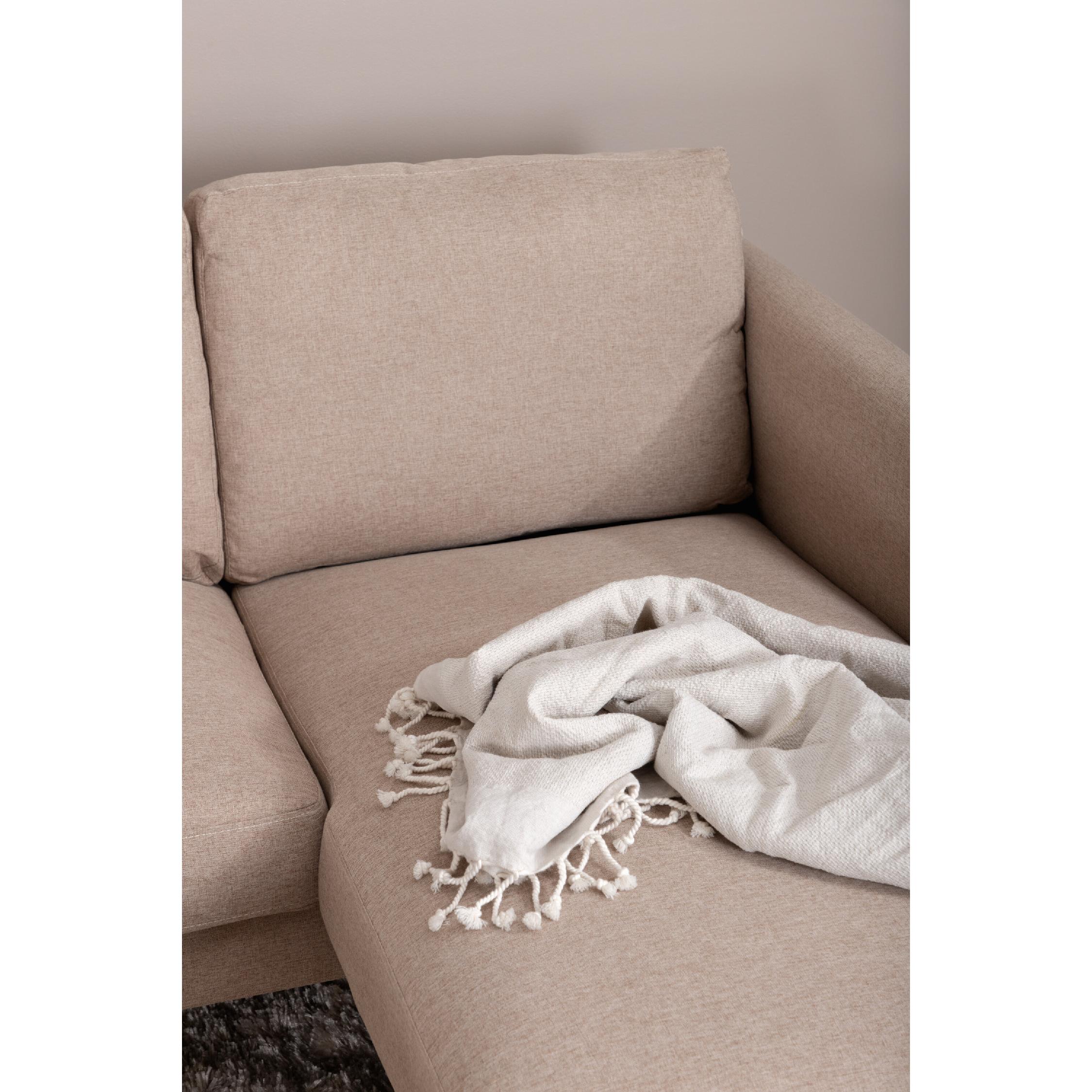 Jano U-Sofa Beige Stof afbeelding 14