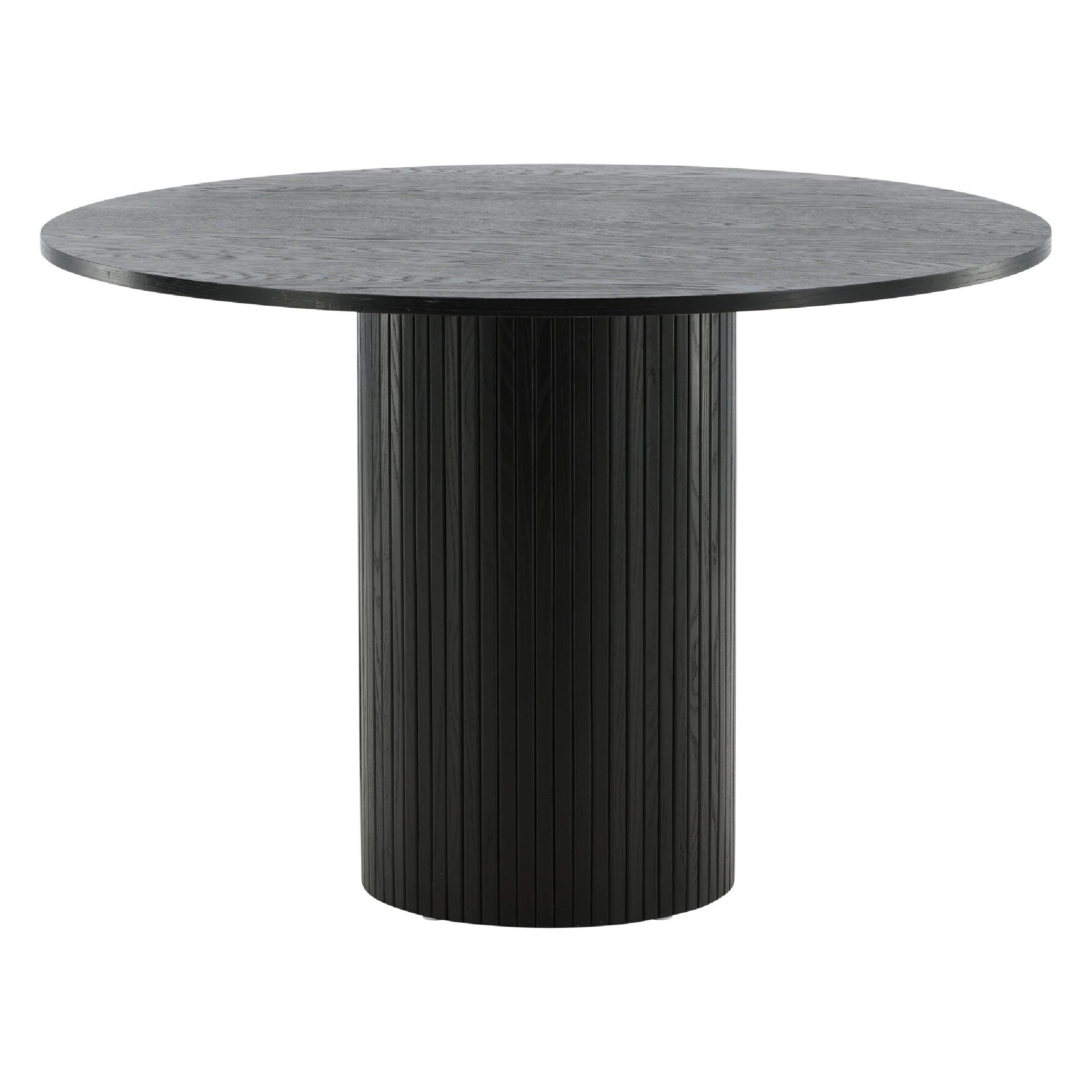 Havi ronde eettafel zwart fineer afbeelding 3