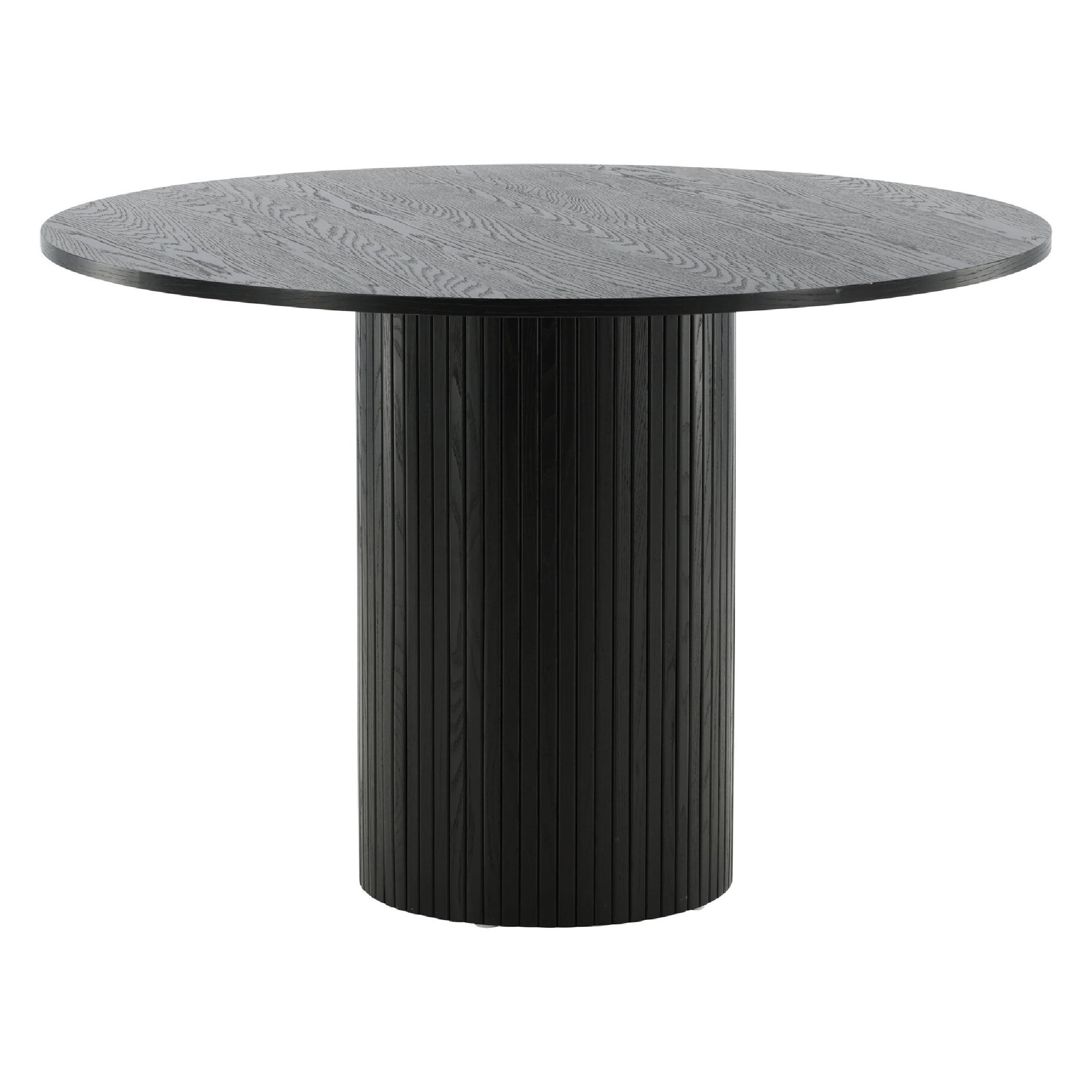 Havi ronde eettafel zwart fineer afbeelding 5