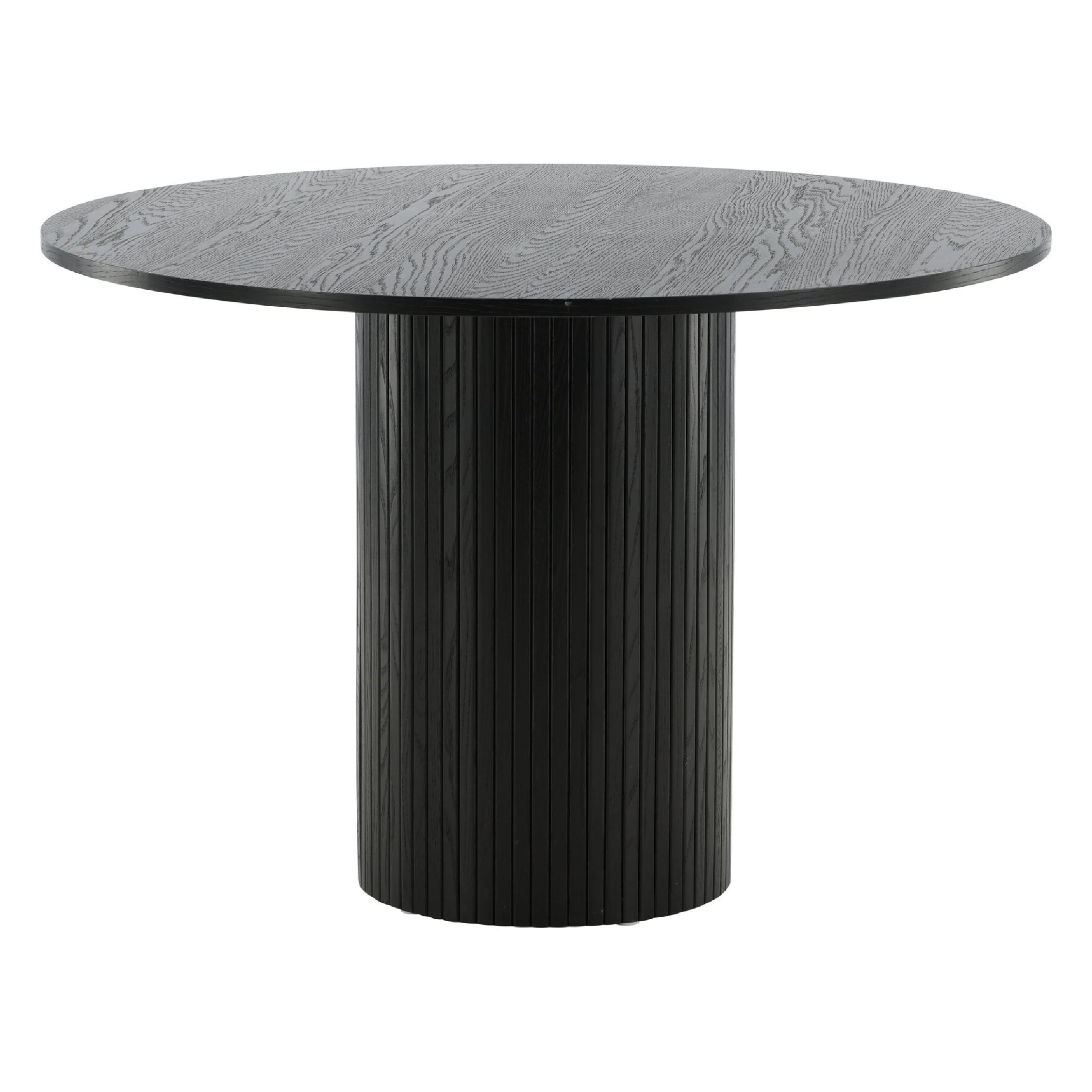 Havi ronde eettafel zwart fineer afbeelding 6