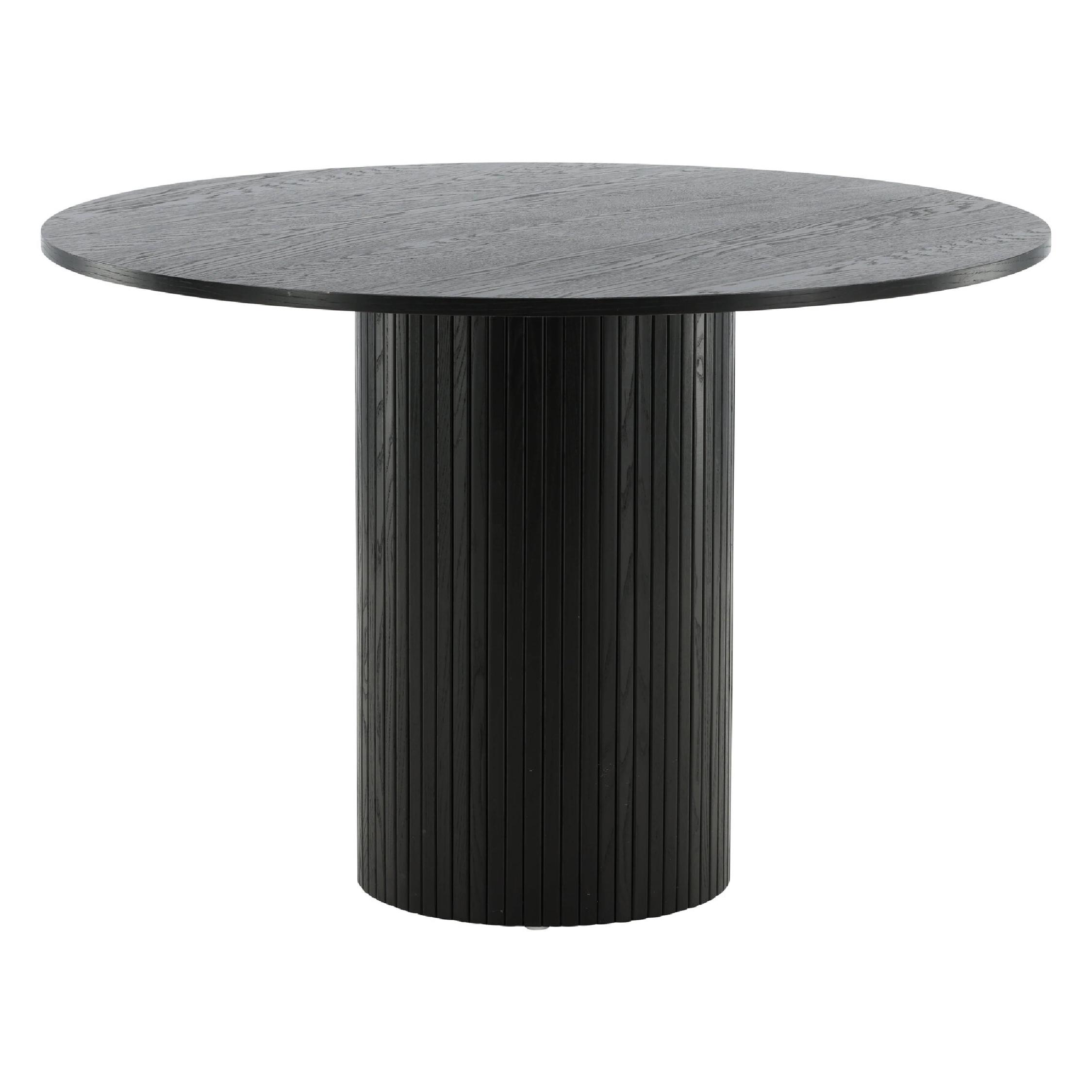 Havi ronde eettafel zwart fineer afbeelding 7